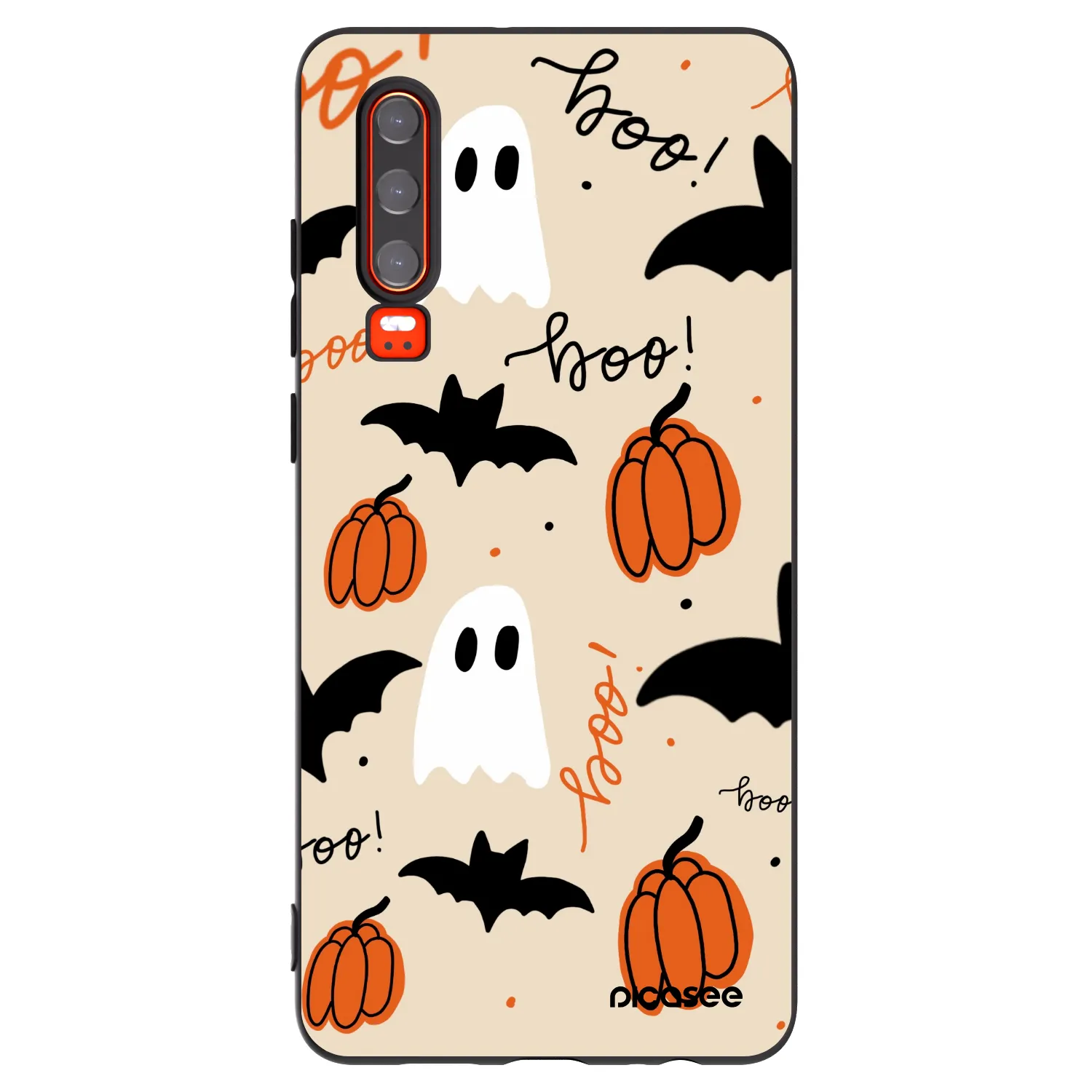 Picasee husă neagră din silicon pentru Huawei P30 - Halloween 26