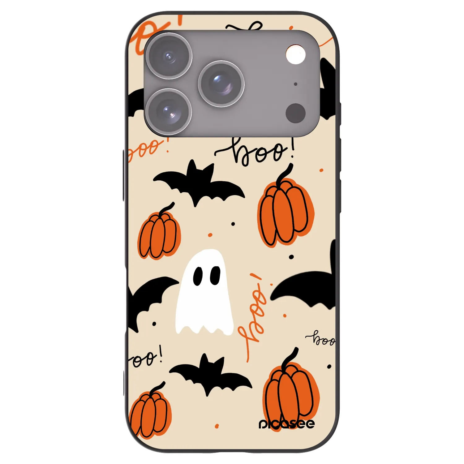 Picasee husă neagră din silicon pentru Apple iPhone 17 Pro - Halloween 26