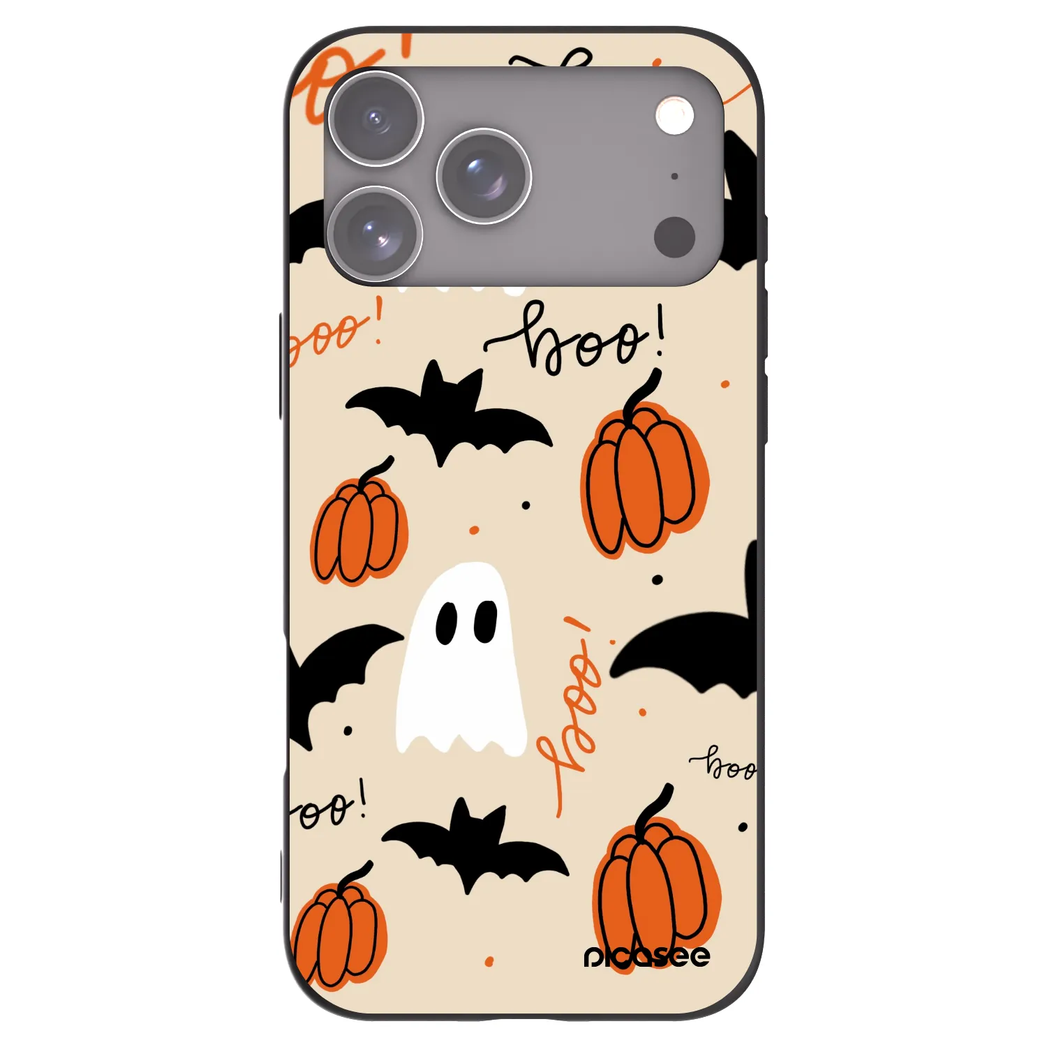 Picasee husă neagră din silicon pentru Apple iPhone 17 Pro Max - Halloween 26