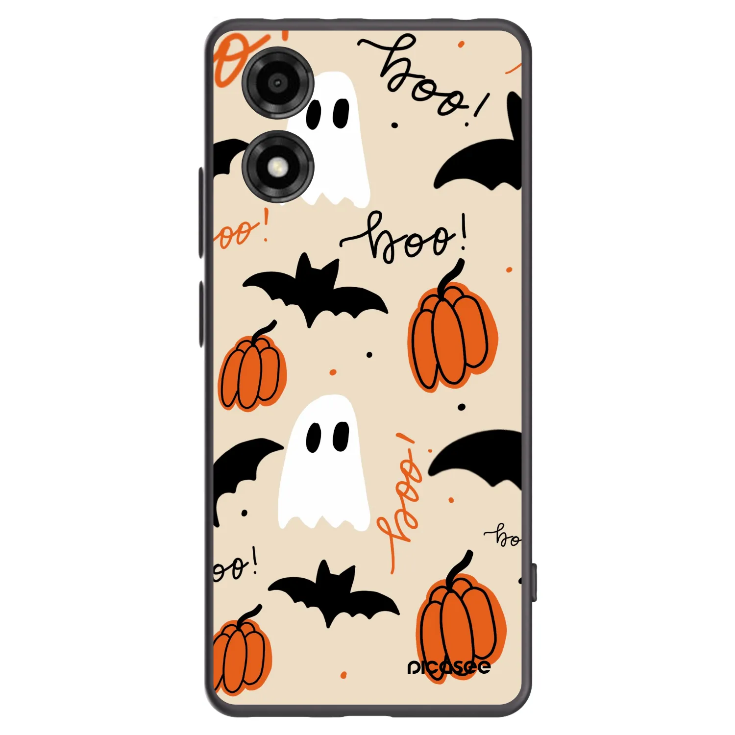 Picasee husă neagră din silicon pentru Motorola Moto E14 - Halloween 26