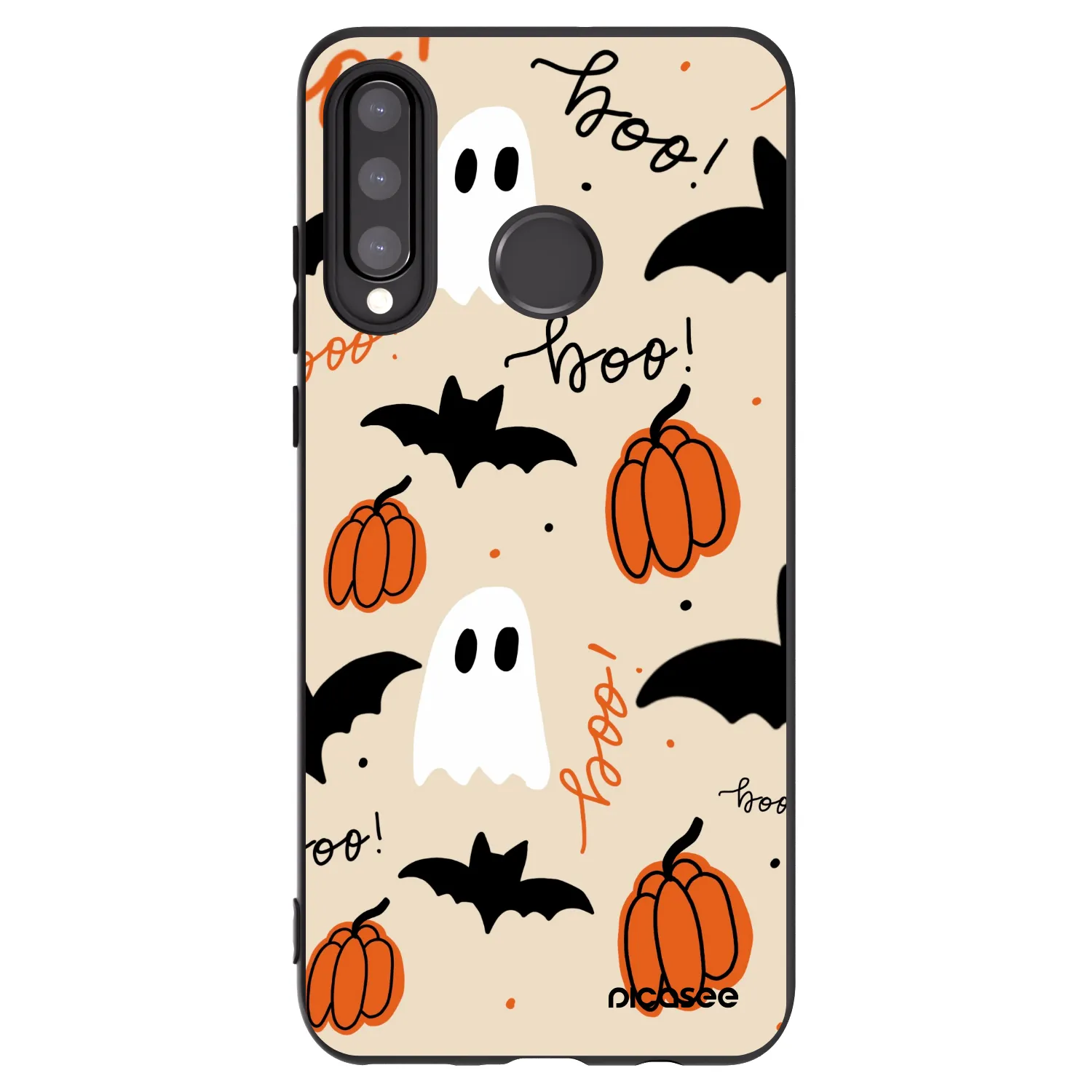 Picasee husă neagră din silicon pentru Huawei P30 Lite - Halloween 26