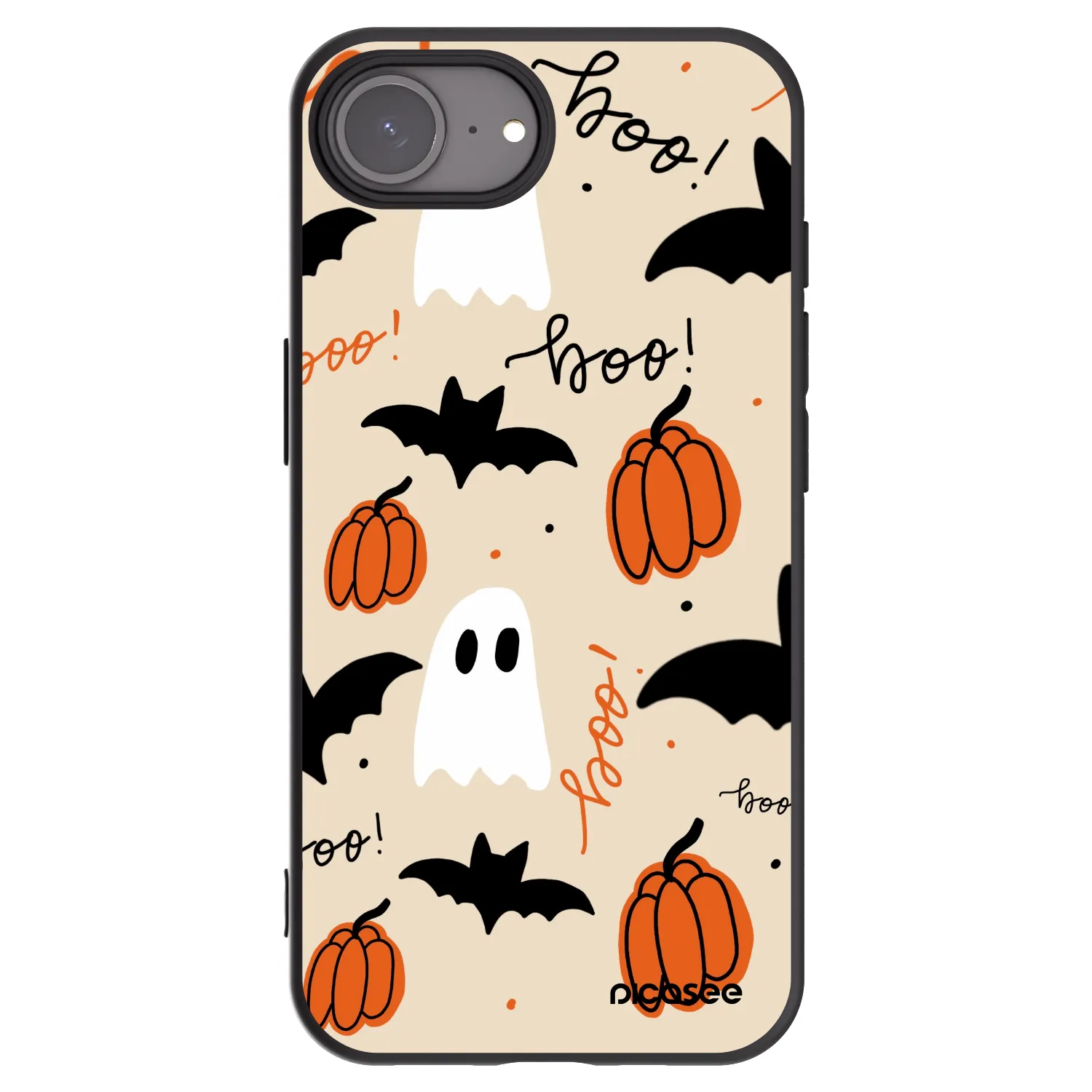 Picasee husă neagră din silicon pentru Apple iPhone 17e - Halloween 26