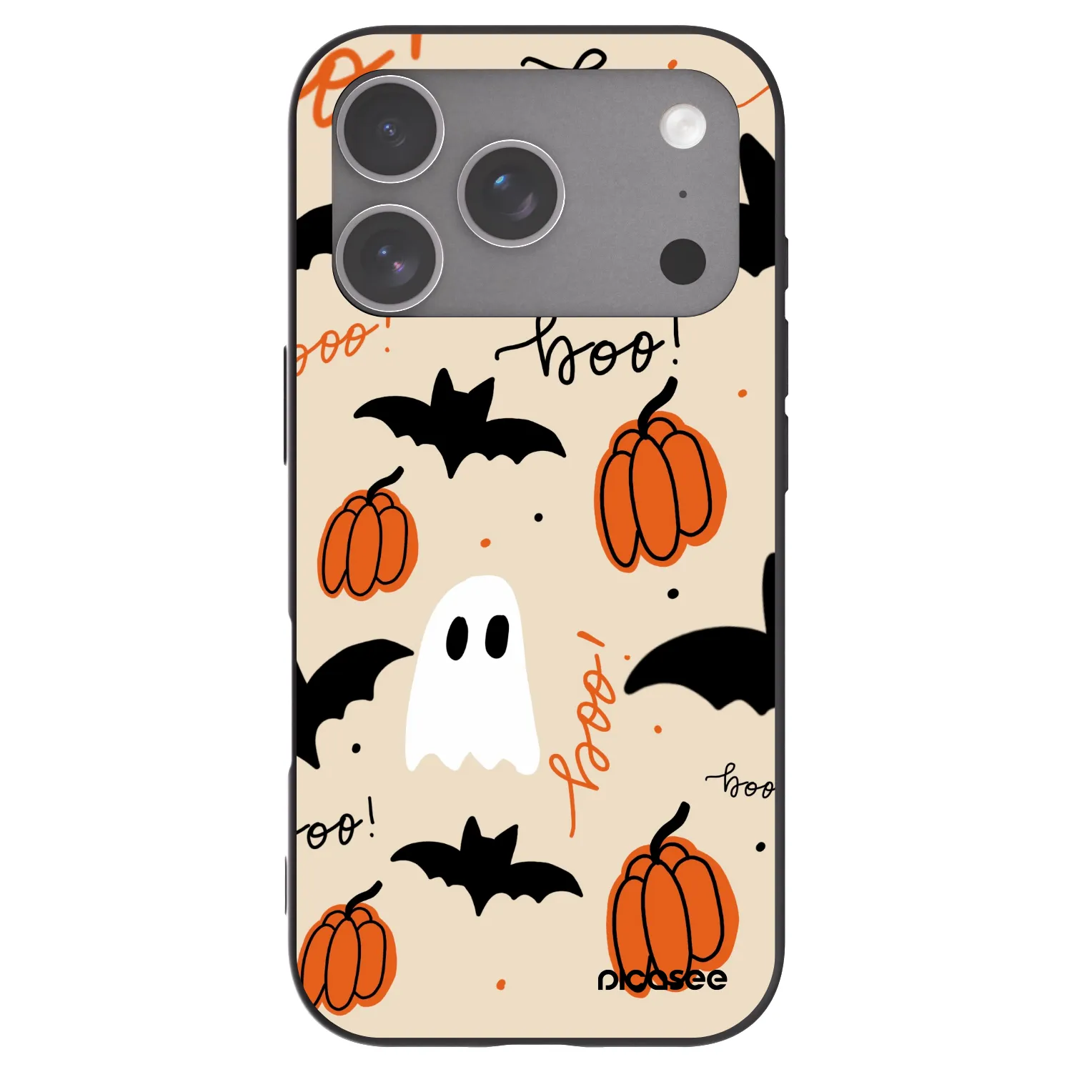 Picasee husă neagră din silicon pentru Apple iPhone 18 Pro - Halloween 26