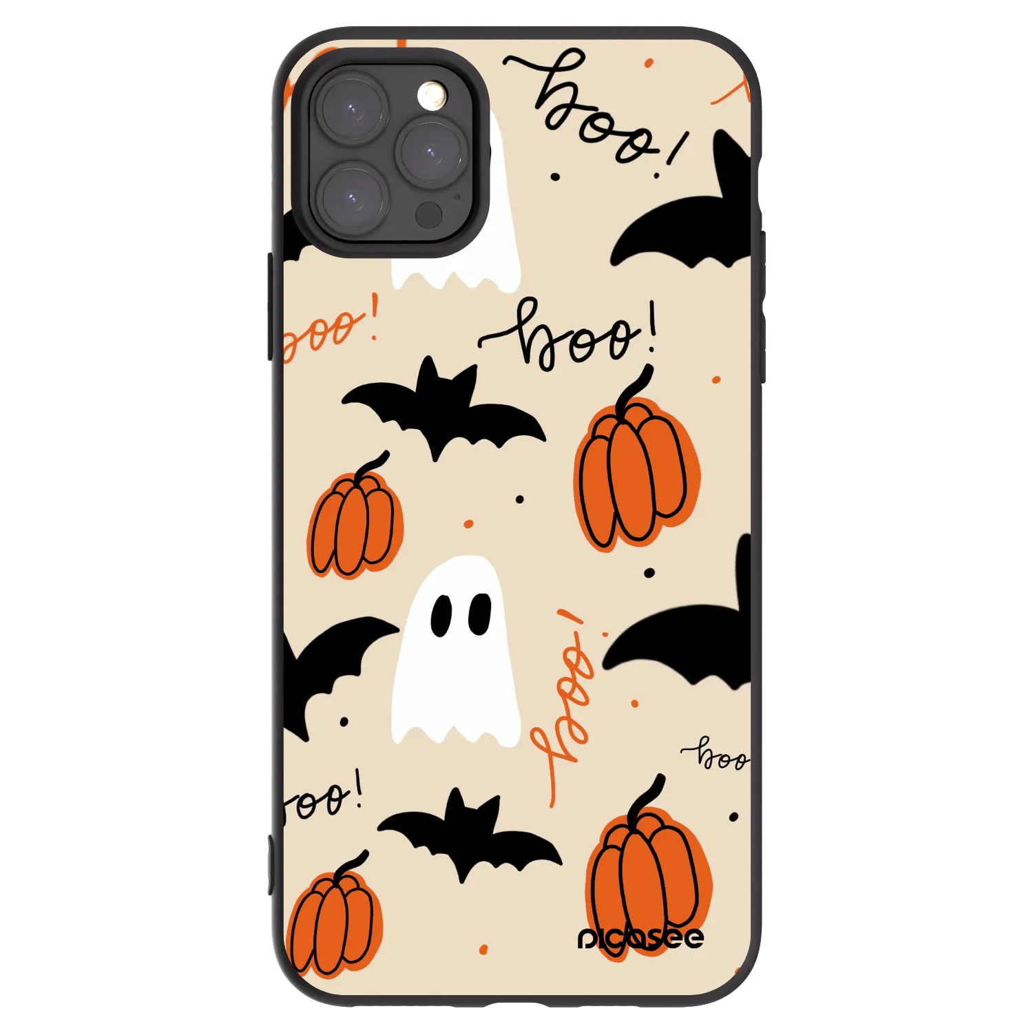 Picasee husă neagră din silicon pentru Apple iPhone 11 Pro Max - Halloween 26