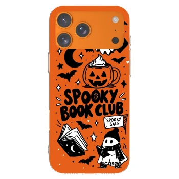 Picasee husă transparentă din silicon pentru Apple iPhone 17 Pro Max - Spooky book club