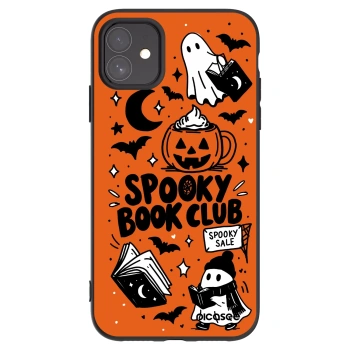 Picasee husă neagră din silicon pentru Apple iPhone 11 - Spooky book club