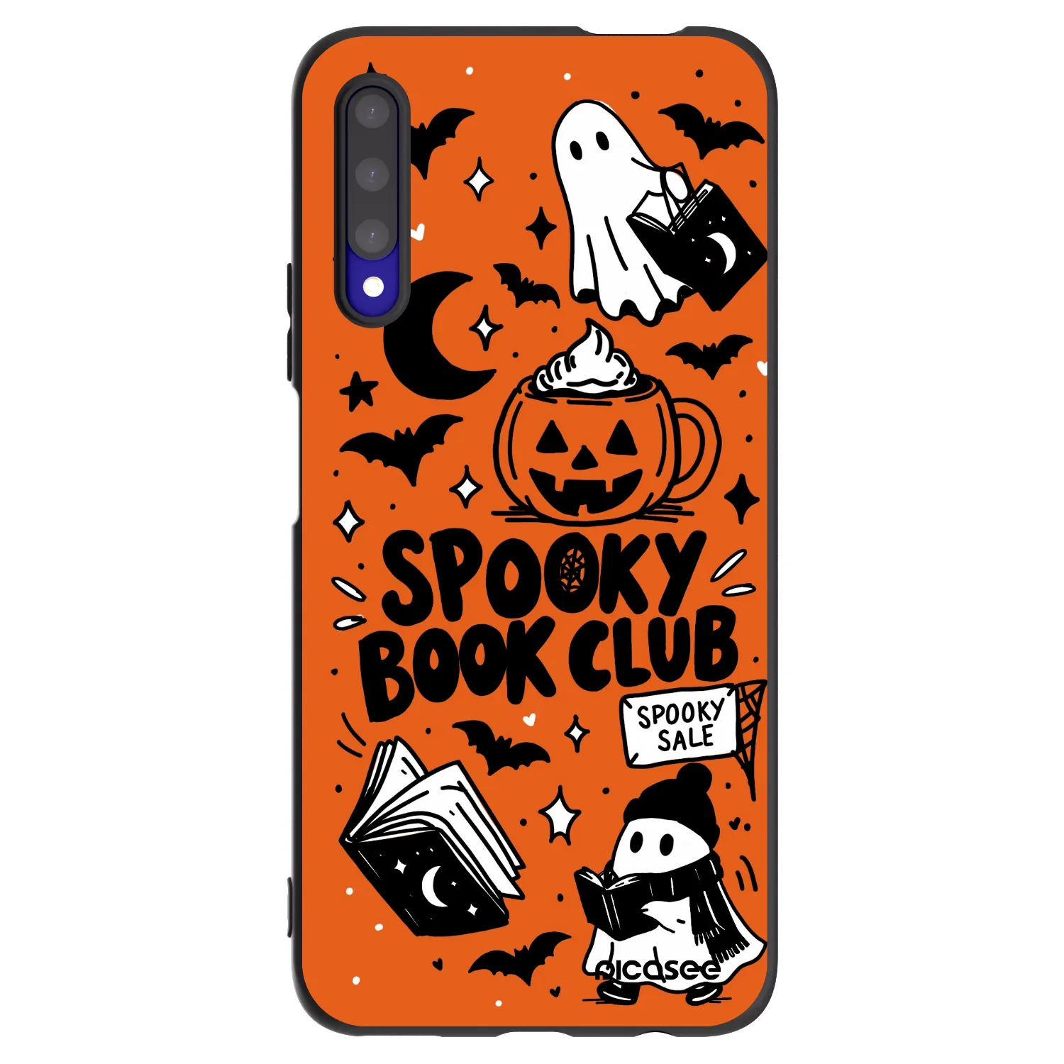 Picasee husă neagră din silicon pentru Honor 9X Pro - Spooky book club