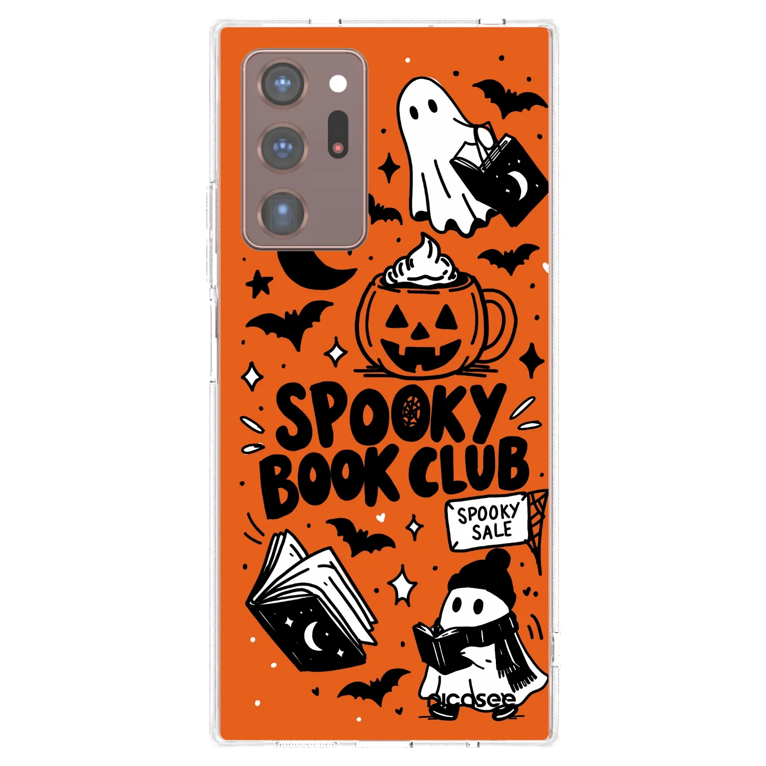 Picasee husă transparentă din silicon pentru Samsung Galaxy Note 20 Ultra - Spooky book club