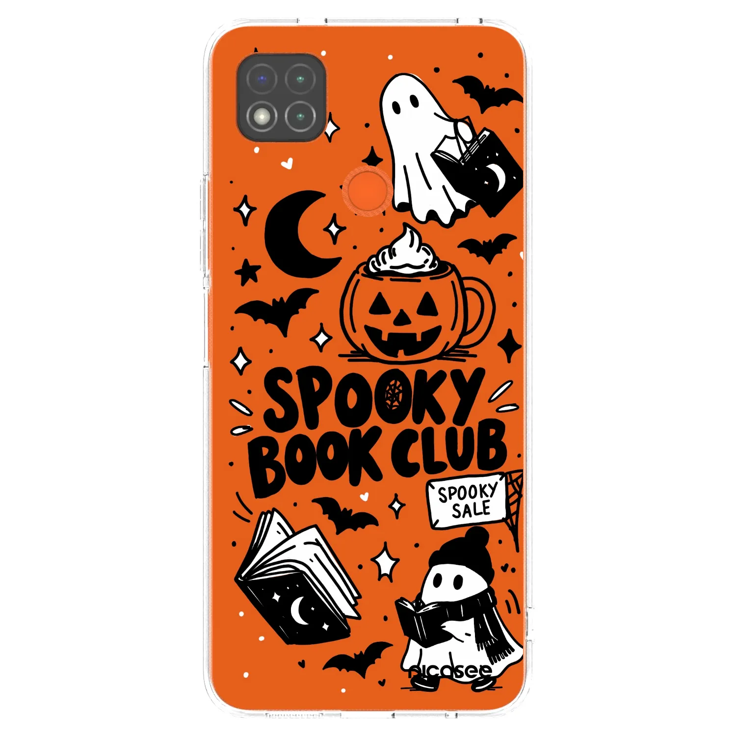 Picasee husă transparentă din silicon pentru Xiaomi Redmi 9C - Spooky book club