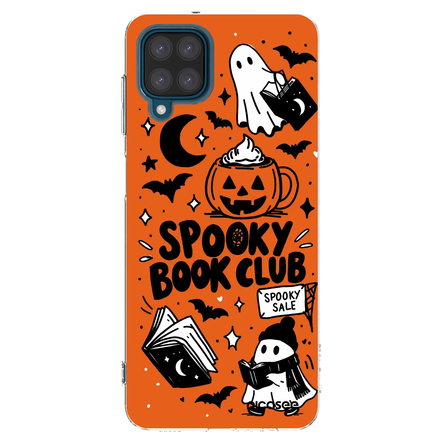 Picasee husă transparentă din silicon pentru Samsung Galaxy A12 A125F - Spooky book club