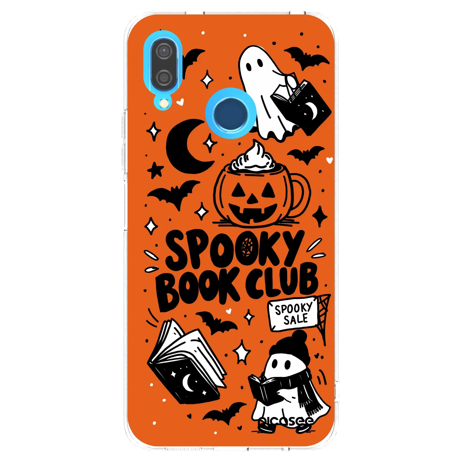 Picasee husă transparentă din silicon pentru Huawei P20 Lite - Spooky book club