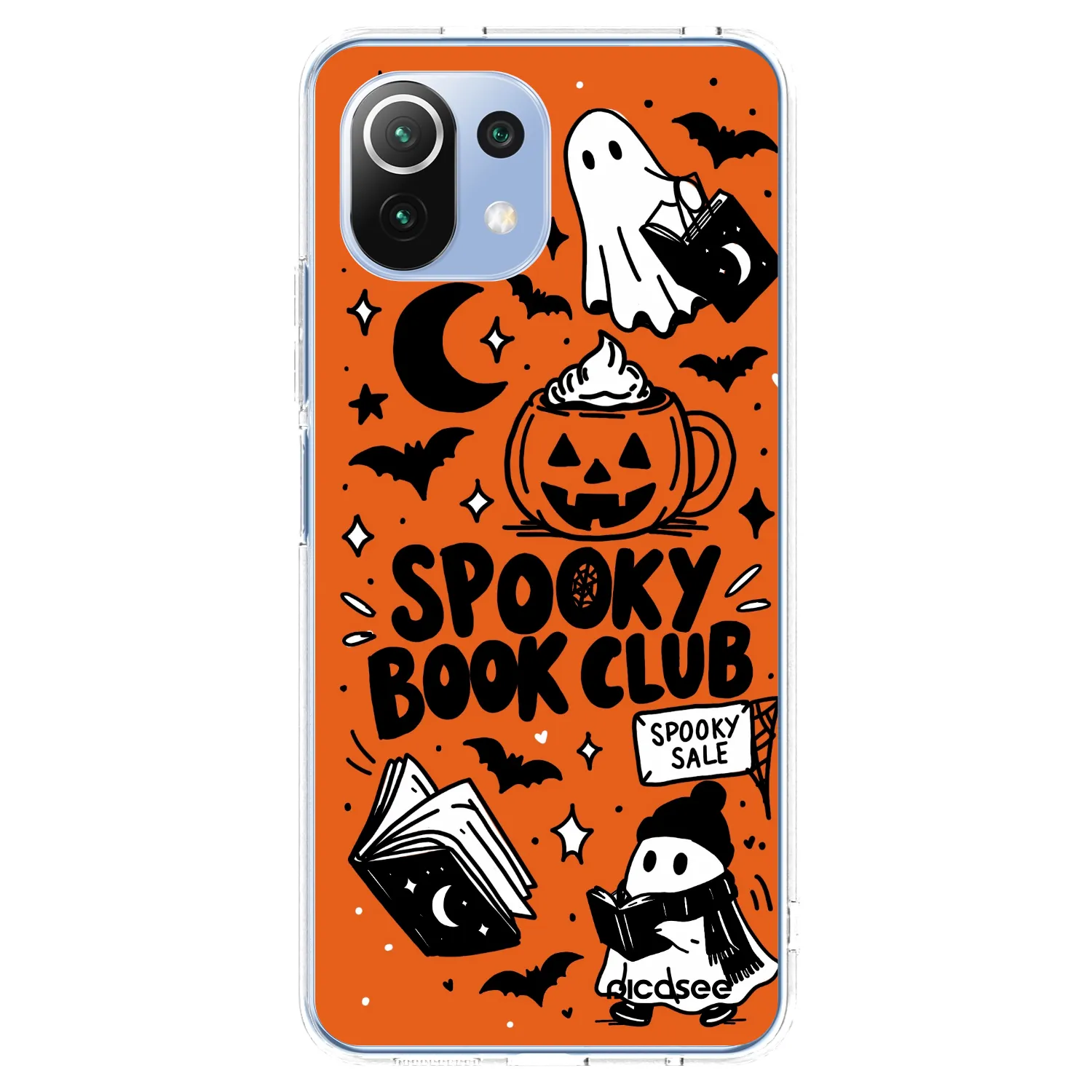 Picasee husă transparentă din silicon pentru Xiaomi Mi 11 Lite - Spooky book club