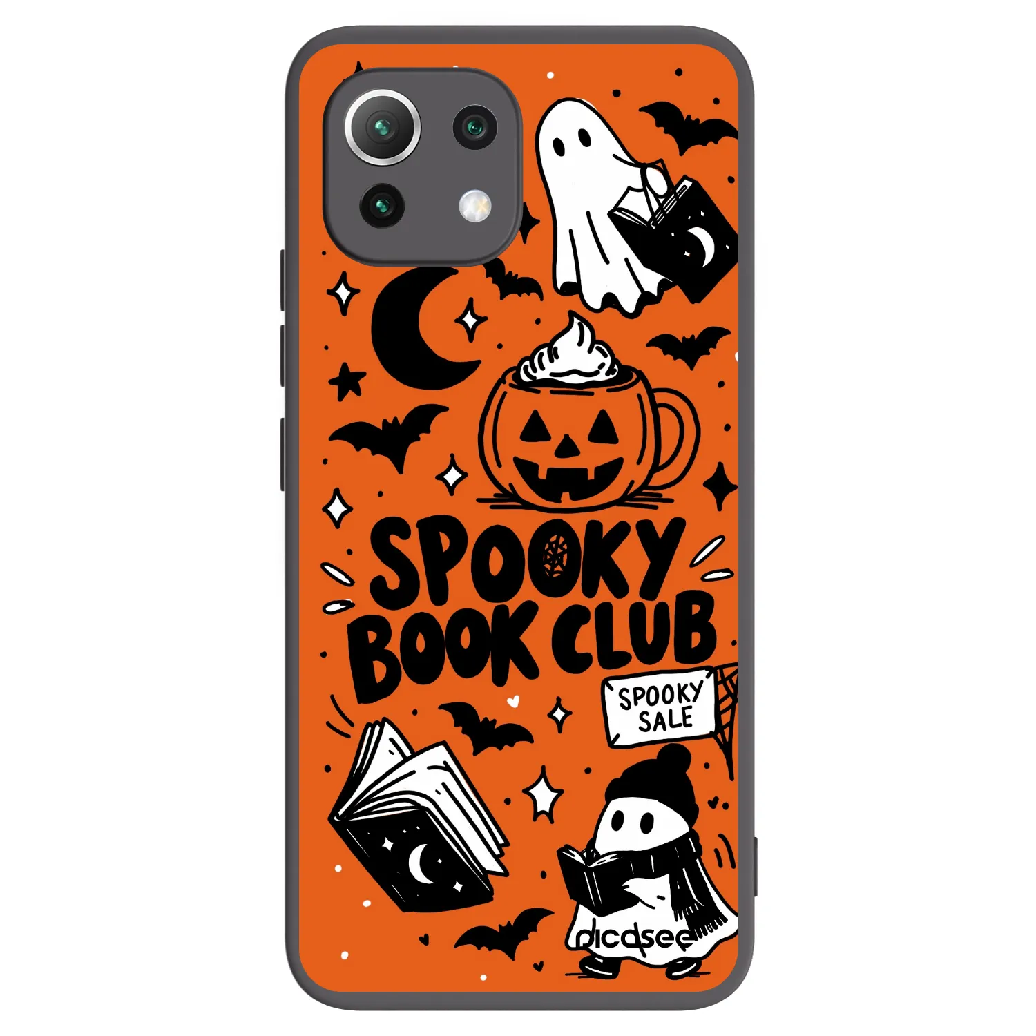 Picasee husă neagră din silicon pentru Xiaomi Mi 11 Lite - Spooky book club