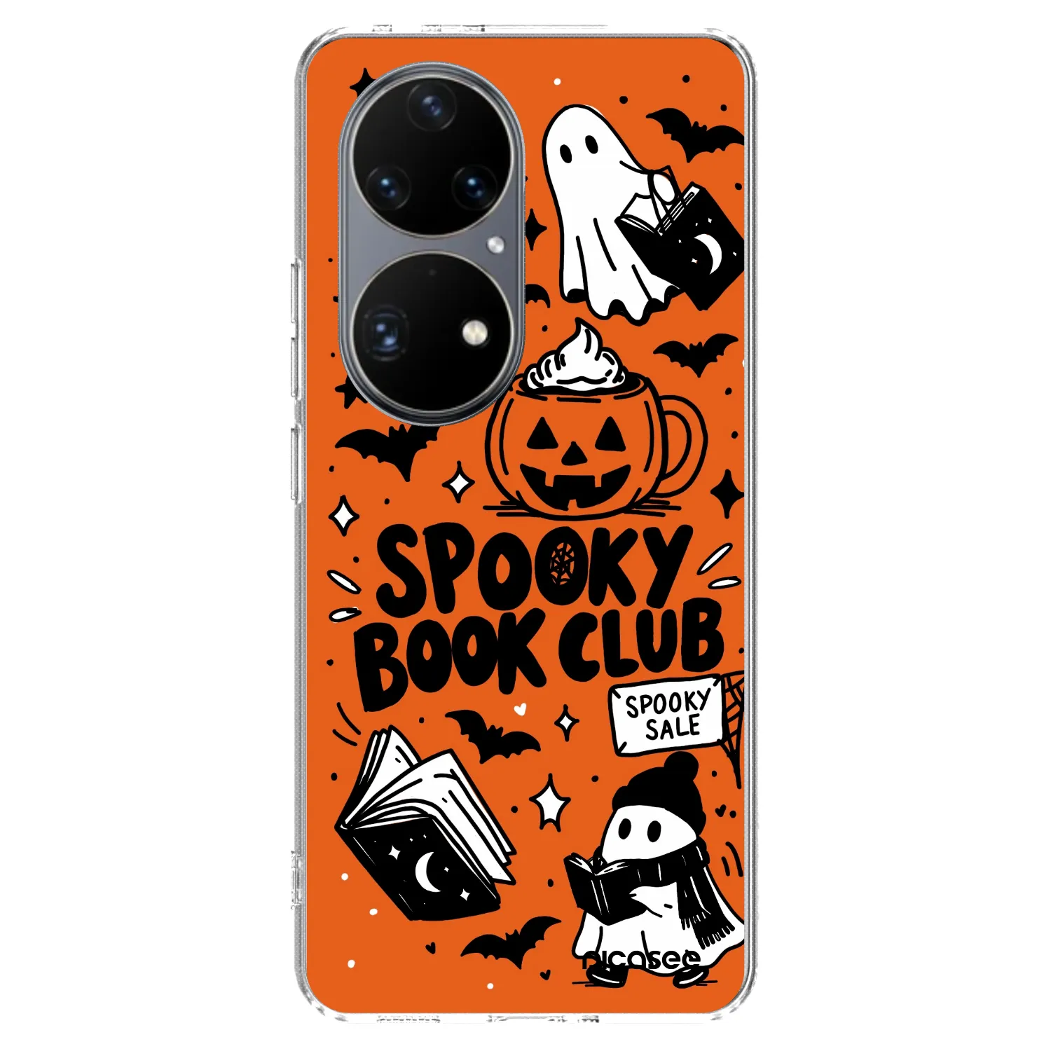 Picasee husă transparentă din silicon pentru Huawei P50 - Spooky book club