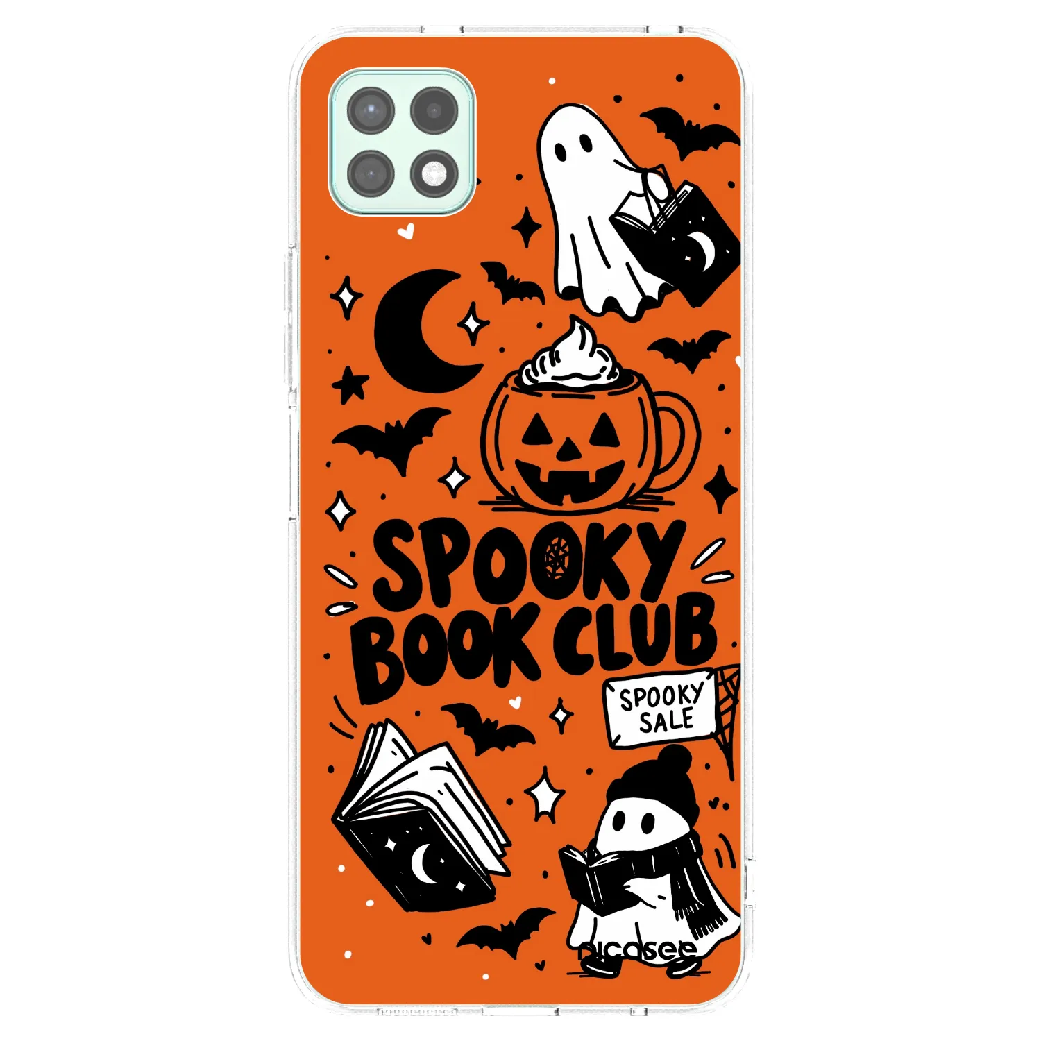 Picasee husă transparentă din silicon pentru Samsung Galaxy A22 A226B 5G - Spooky book club