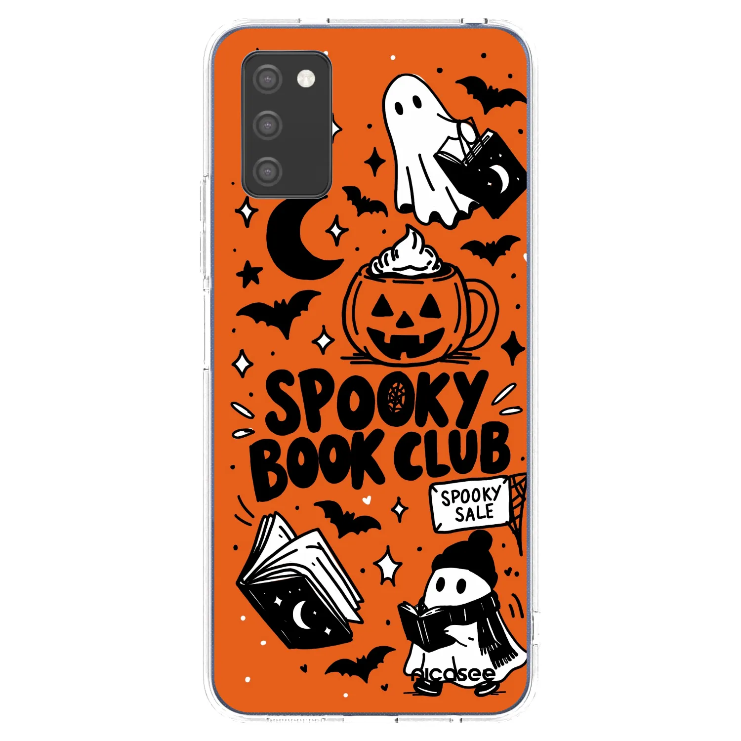 Picasee husă transparentă din silicon pentru Samsung Galaxy A02s A025G - Spooky book club