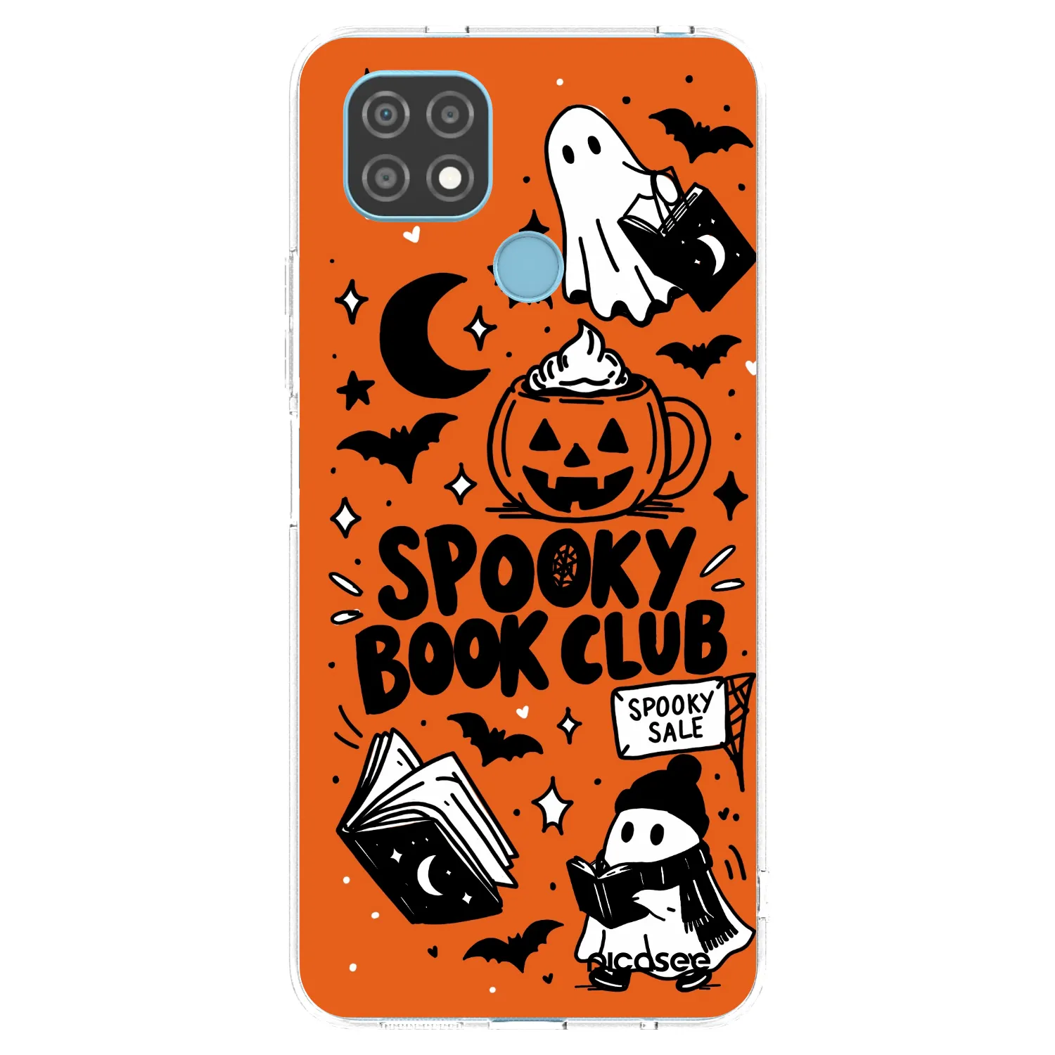 Picasee husă transparentă din silicon pentru Realme C21 - Spooky book club