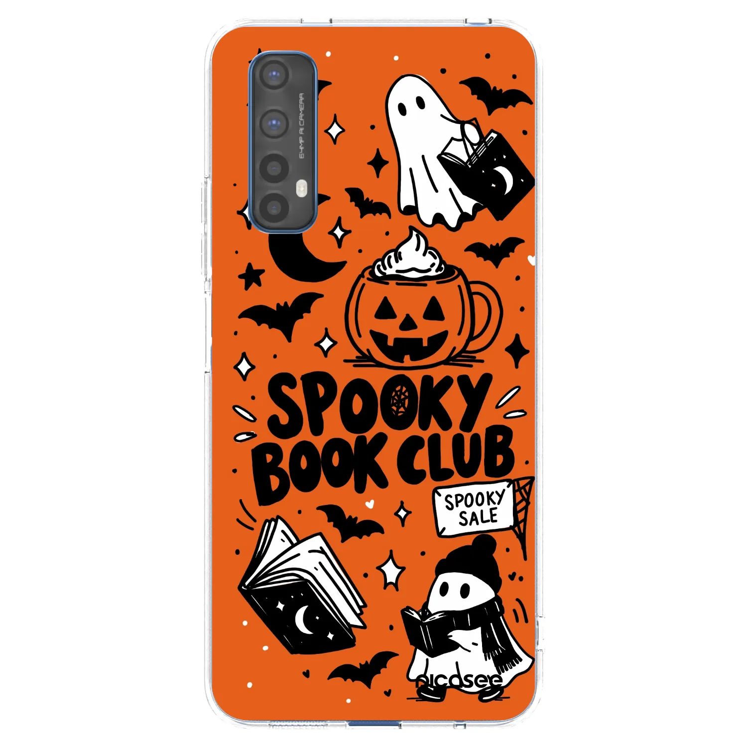 Picasee husă transparentă din silicon pentru Realme 7 - Spooky book club