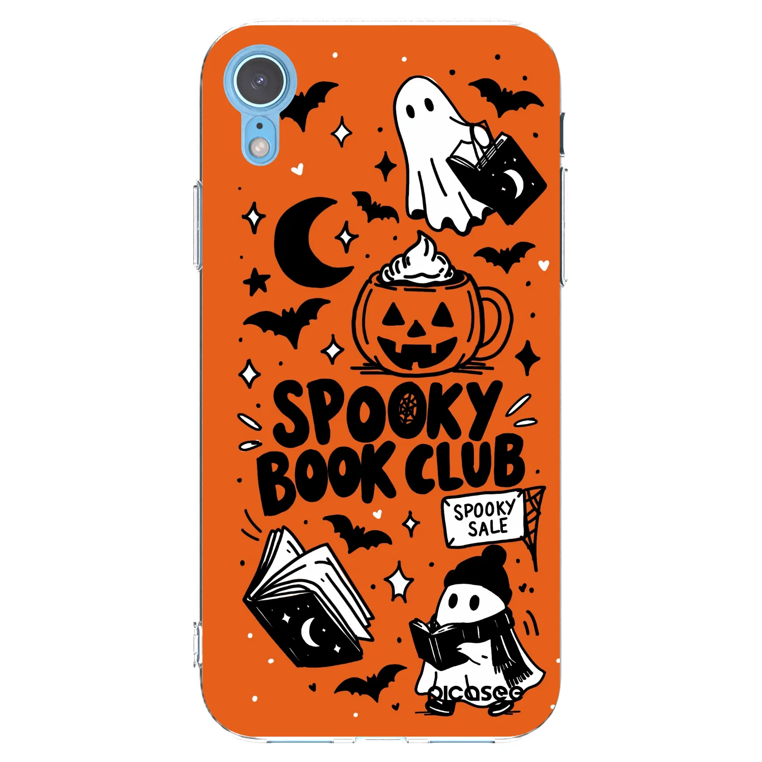 Picasee husă transparentă din silicon pentru Apple iPhone XR - Spooky book club