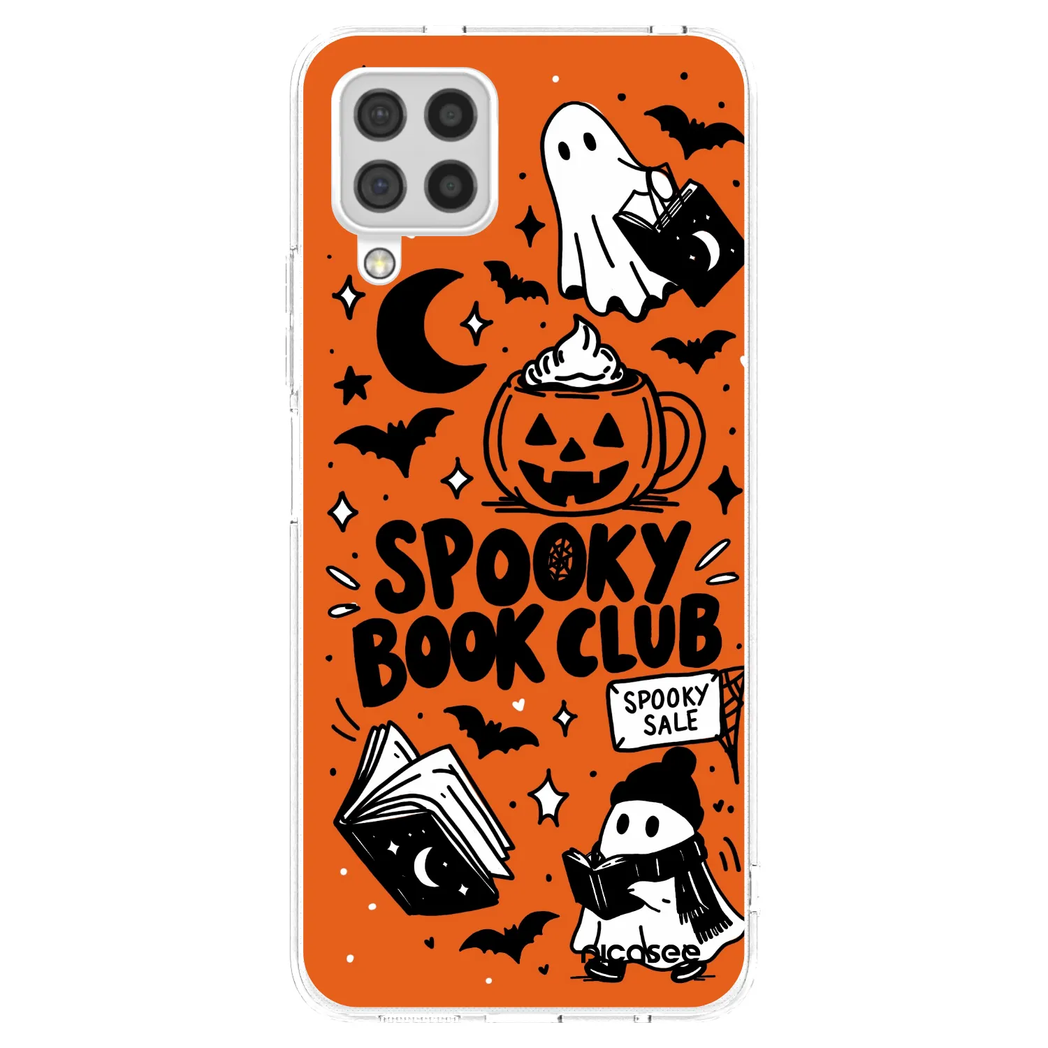 Picasee husă transparentă din silicon pentru Samsung Galaxy A22 A225F 4G - Spooky book club