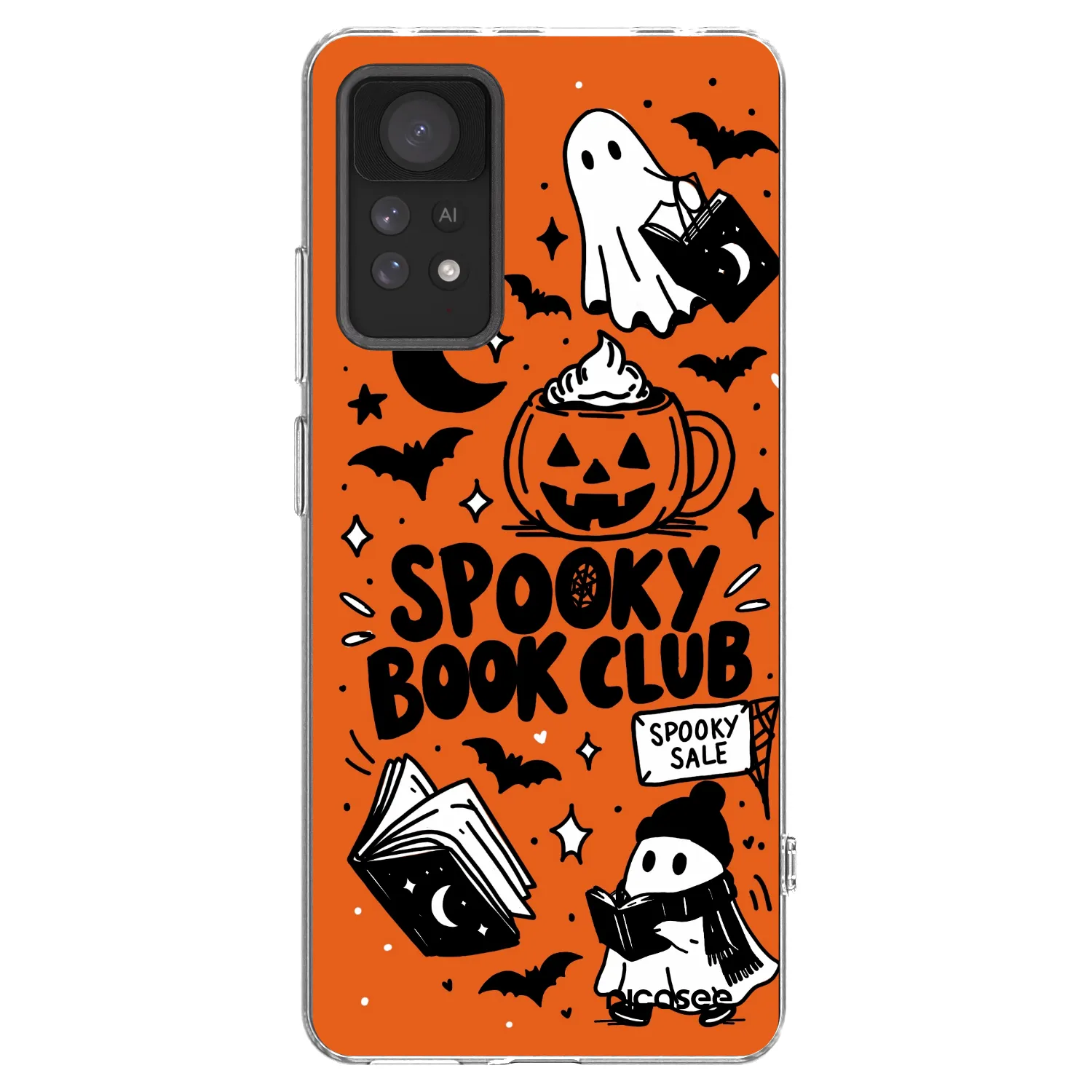 Picasee husă transparentă din silicon pentru Xiaomi Redmi Note 11 Pro 5G - Spooky book club