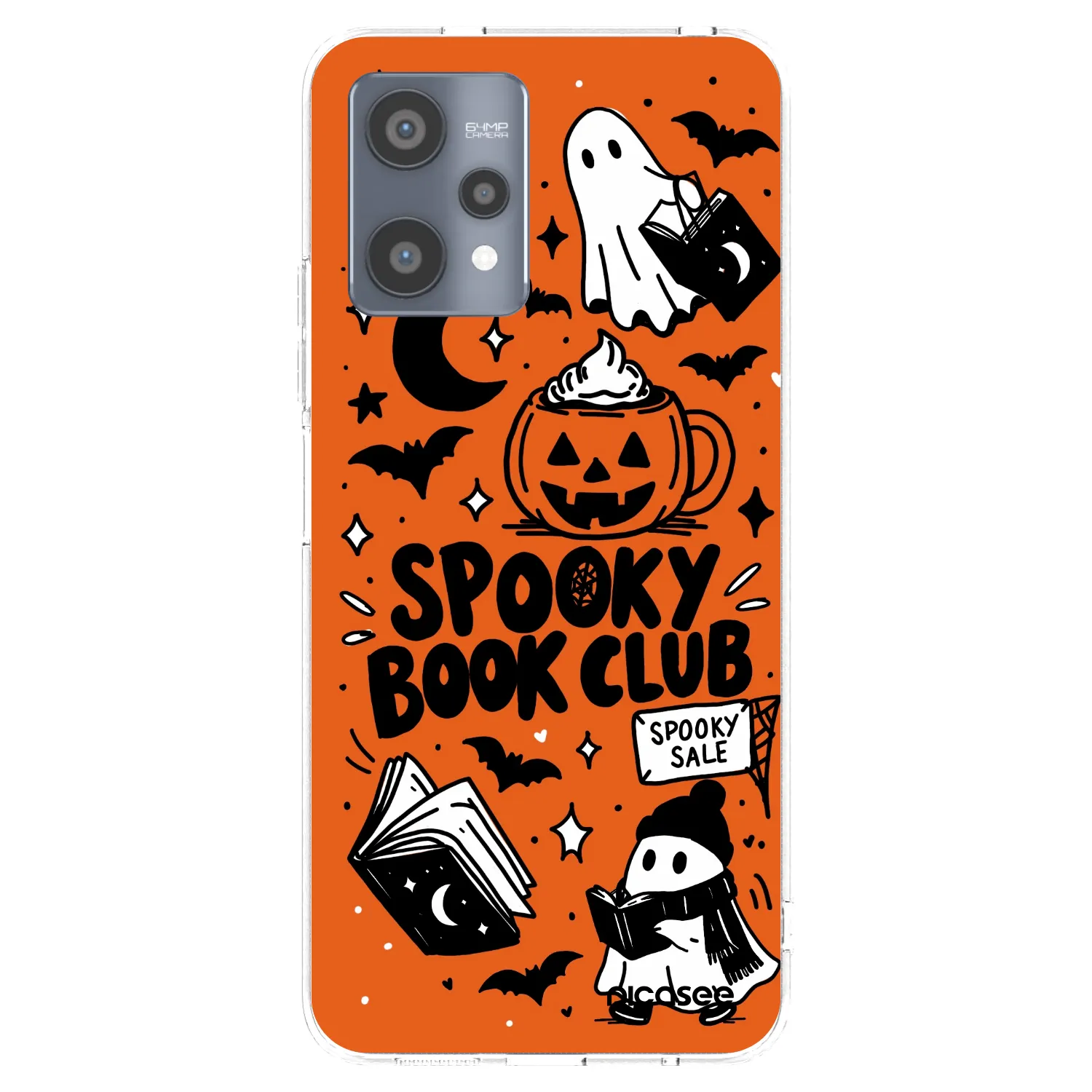 Picasee husă transparentă din silicon pentru Realme 9 Pro 5G - Spooky book club