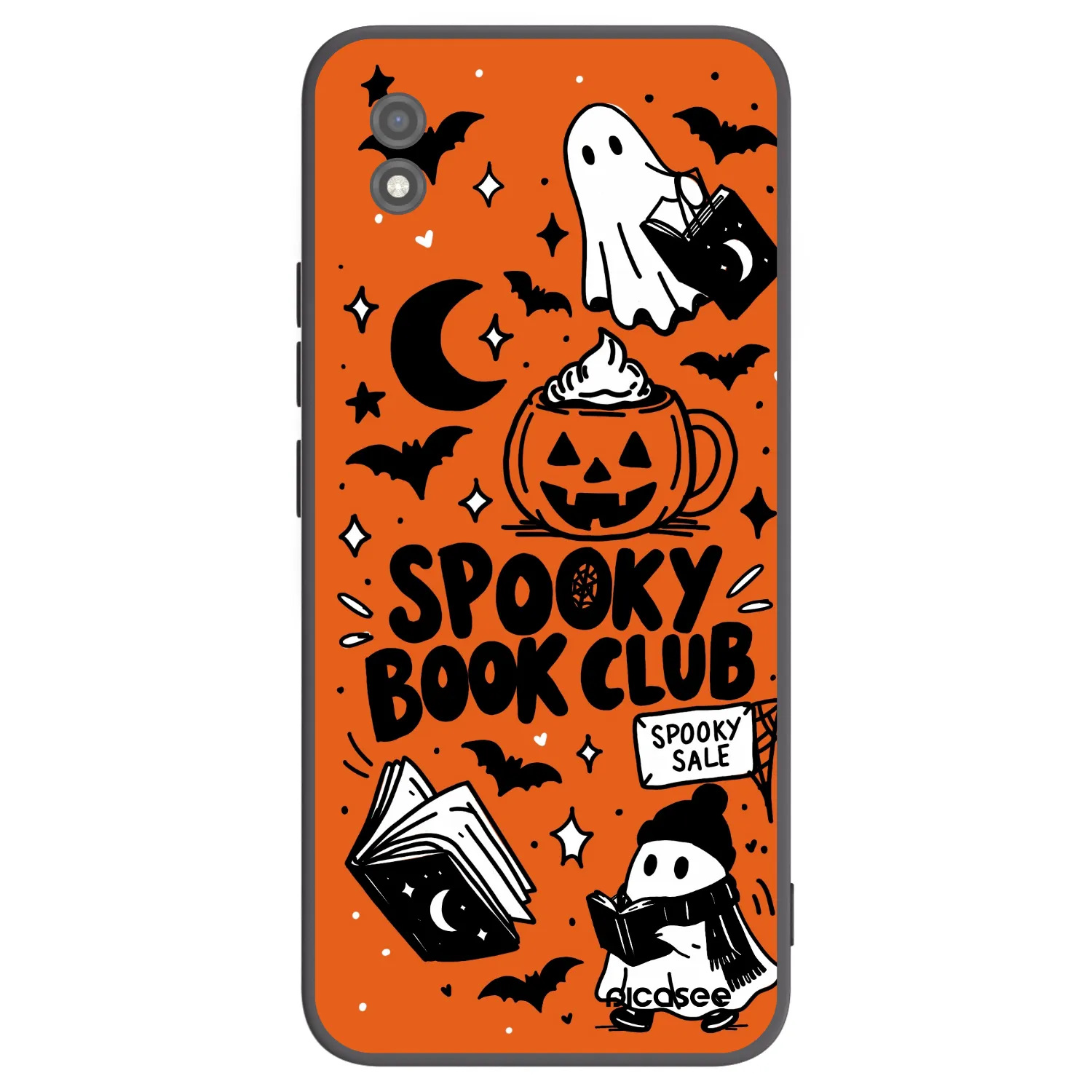 Picasee husă neagră din silicon pentru Realme C11 (2021) - Spooky book club