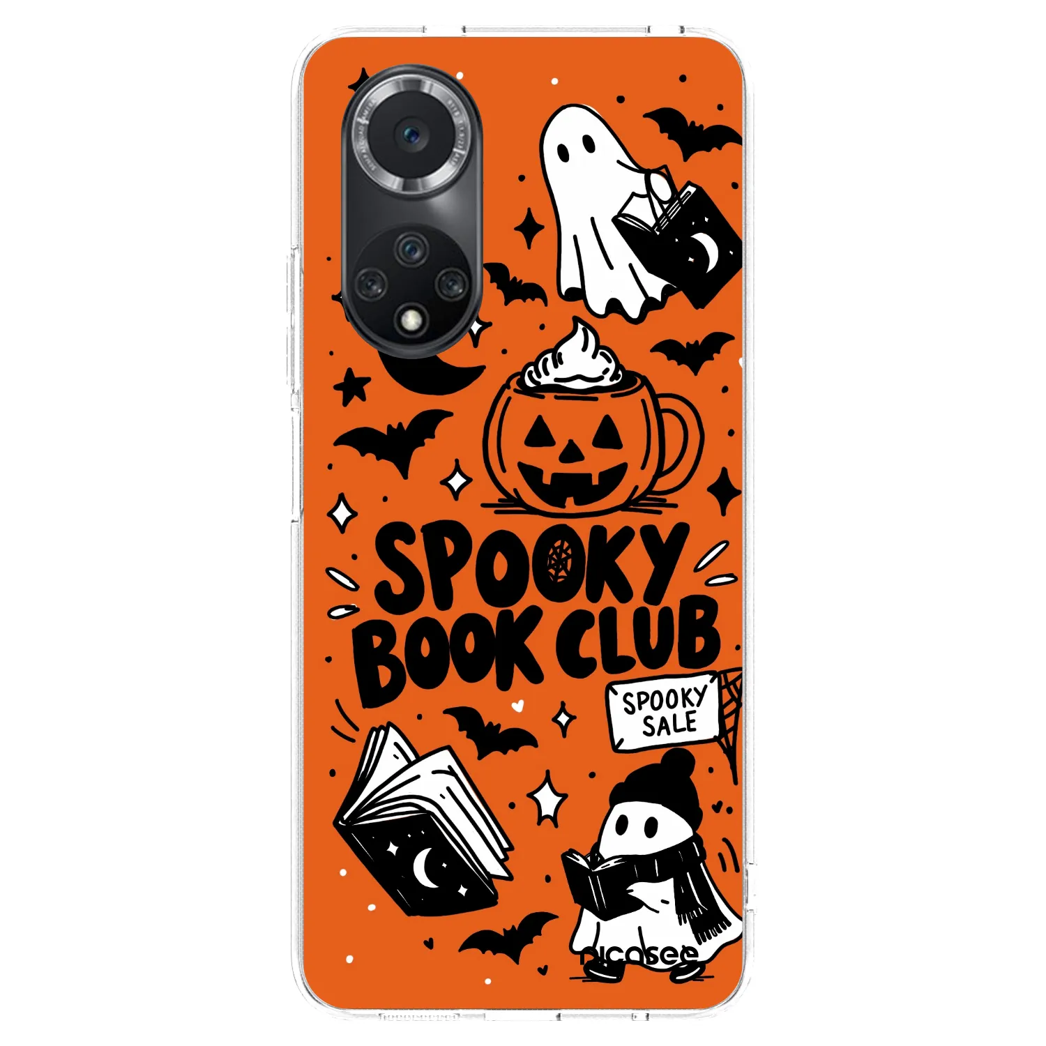 Picasee husă transparentă din silicon pentru Huawei Nova 9 SE - Spooky book club