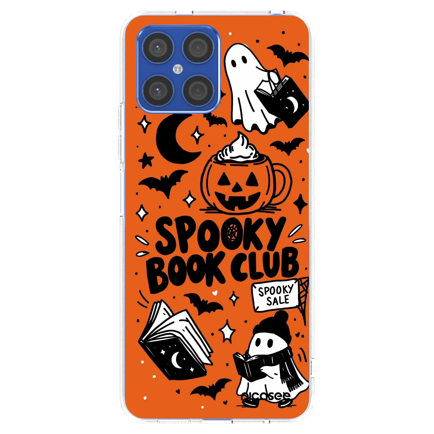 Picasee husă transparentă din silicon pentru Honor X8 4G - Spooky book club