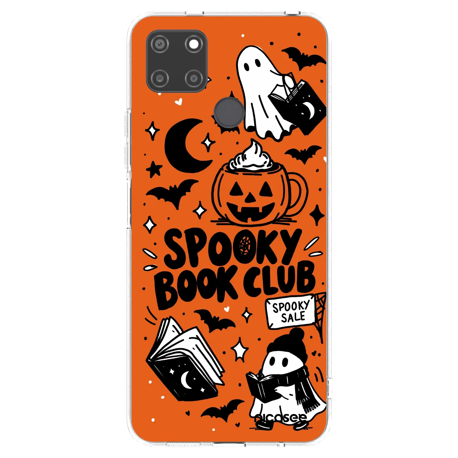 Picasee husă transparentă din silicon pentru Realme C21Y - Spooky book club