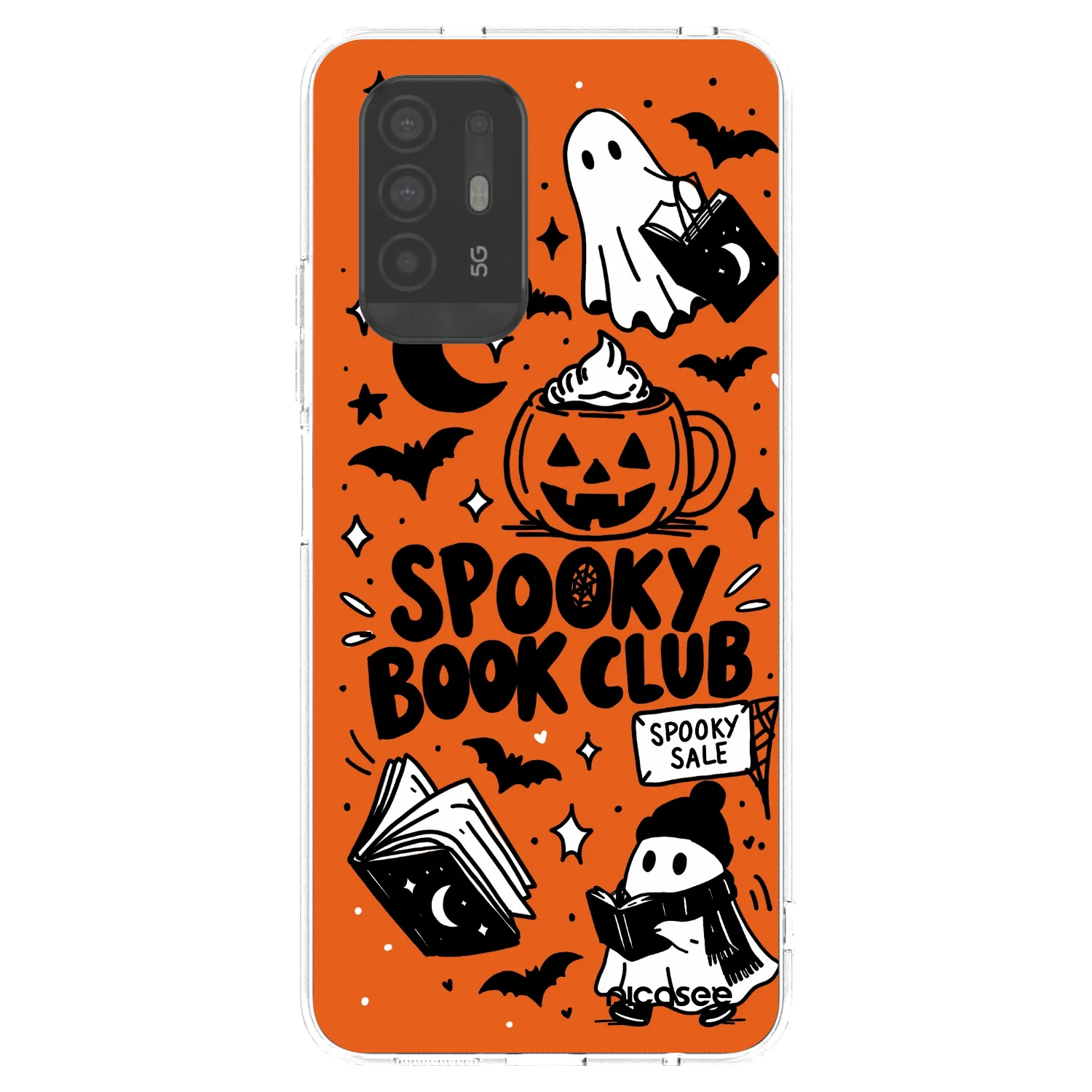 Picasee husă transparentă din silicon pentru OPPO A94 5G - Spooky book club