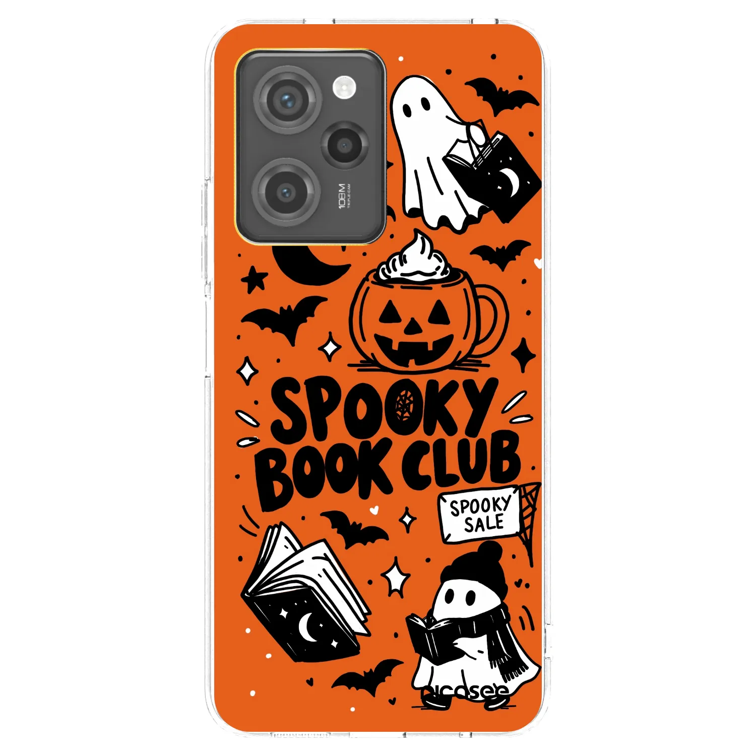 Picasee husă transparentă din silicon pentru Xiaomi Poco X5 Pro - Spooky book club
