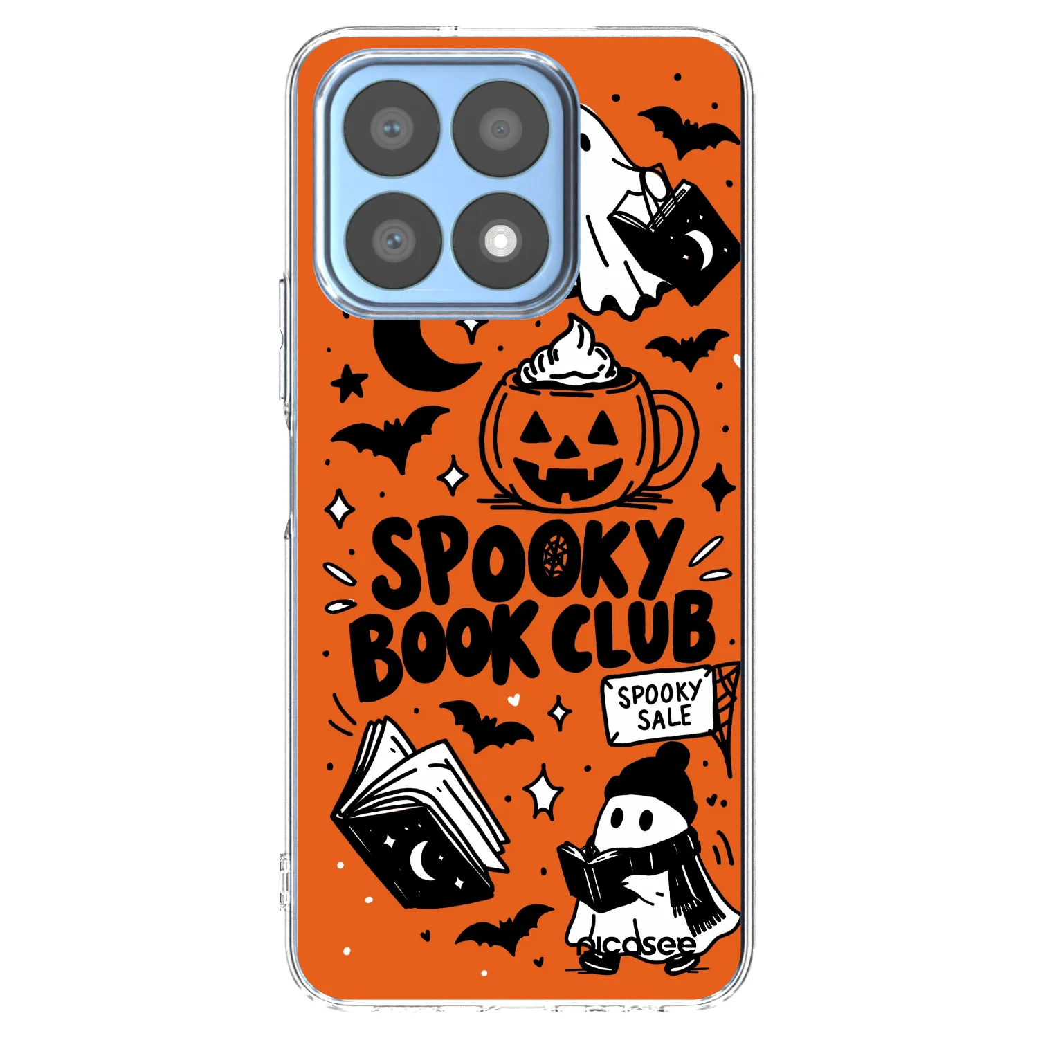 Picasee husă transparentă din silicon pentru Honor X8a - Spooky book club