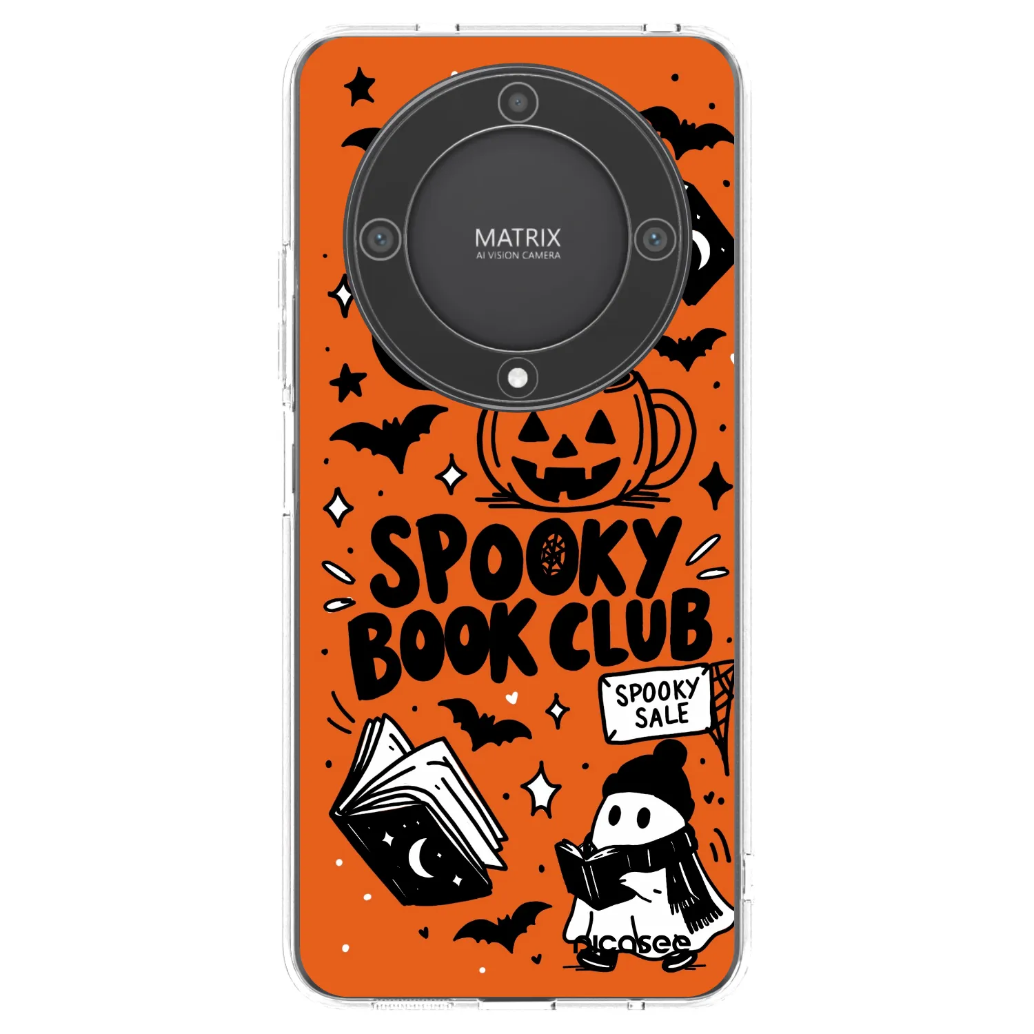 Picasee husă transparentă din silicon pentru Honor Magic5 Lite 5G - Spooky book club