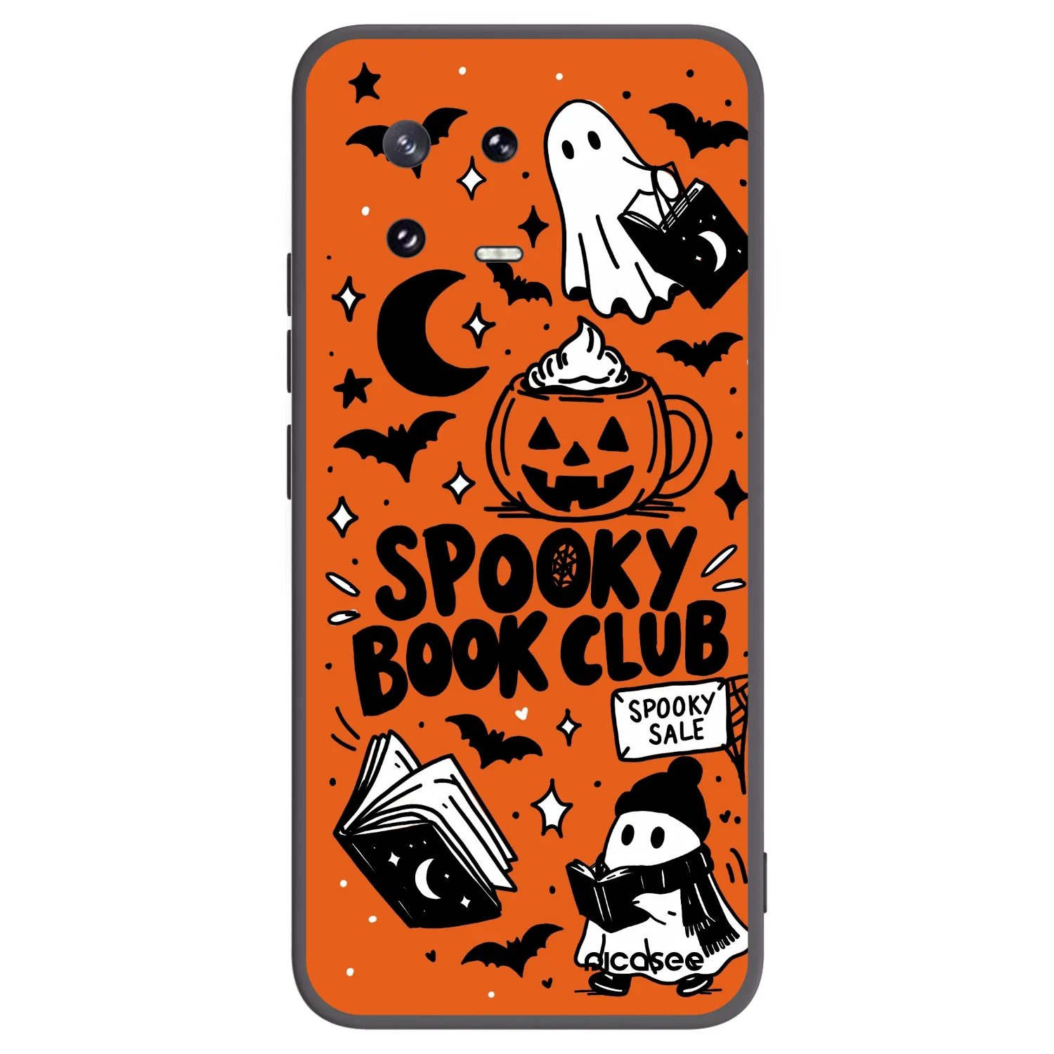 Picasee husă neagră din silicon pentru Xiaomi 13 Pro - Spooky book club