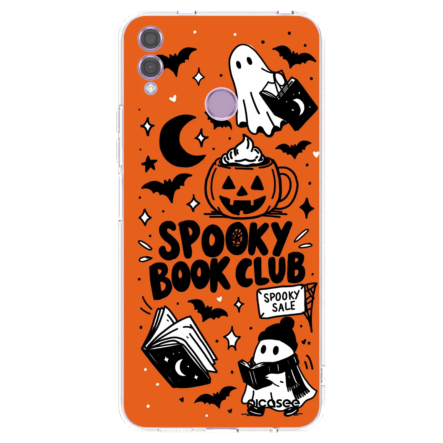 Picasee husă transparentă din silicon pentru Honor 8X - Spooky book club