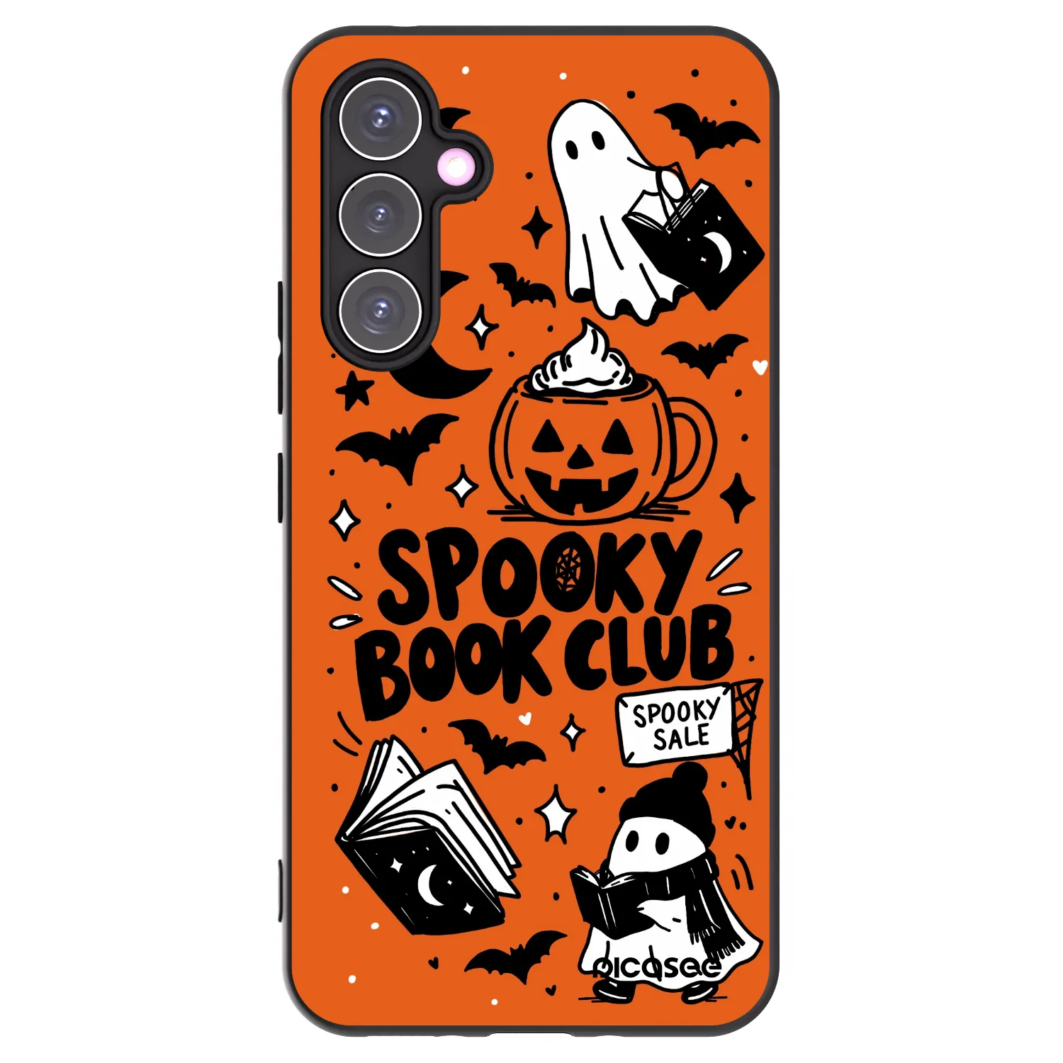 Picasee husă neagră din silicon pentru Samsung Galaxy A54 5G A546B - Spooky book club