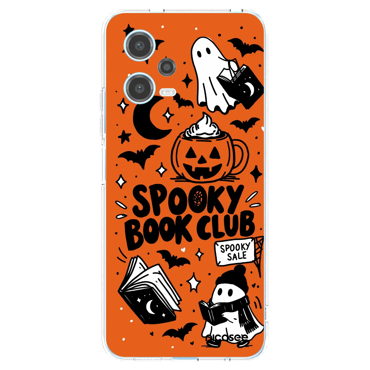 Picasee husă transparentă din silicon pentru Xiaomi Redmi Note 12 5G - Spooky book club