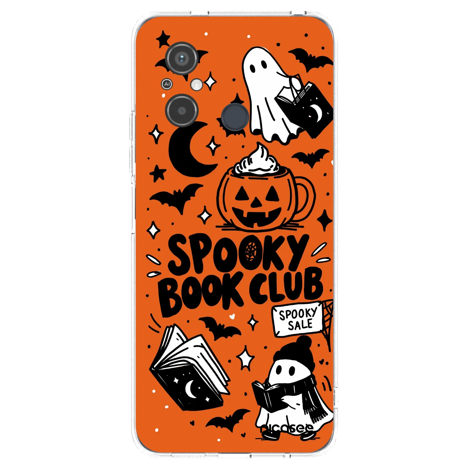 Picasee husă transparentă din silicon pentru Xiaomi Redmi 12C - Spooky book club