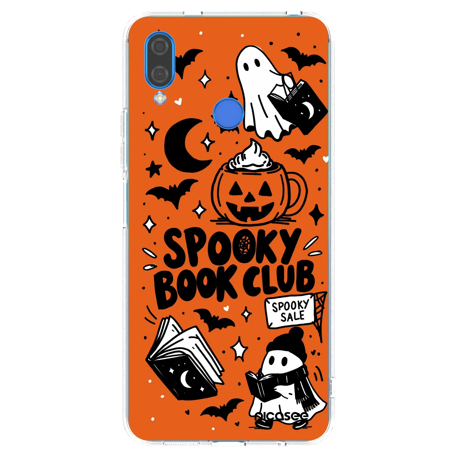 Picasee husă transparentă din silicon pentru Huawei Nova 3 - Spooky book club