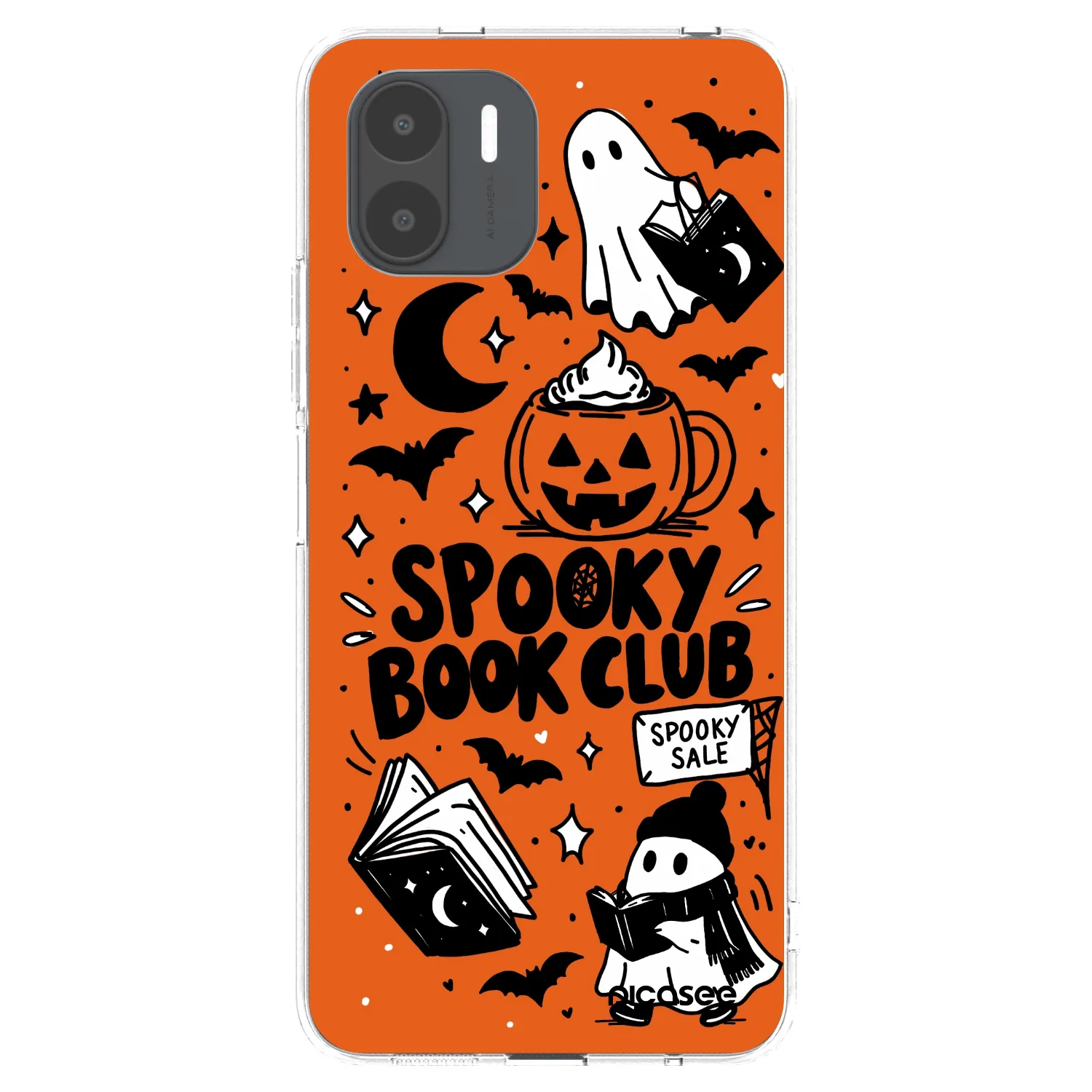 Picasee husă transparentă din silicon pentru Xiaomi Redmi A2 - Spooky book club