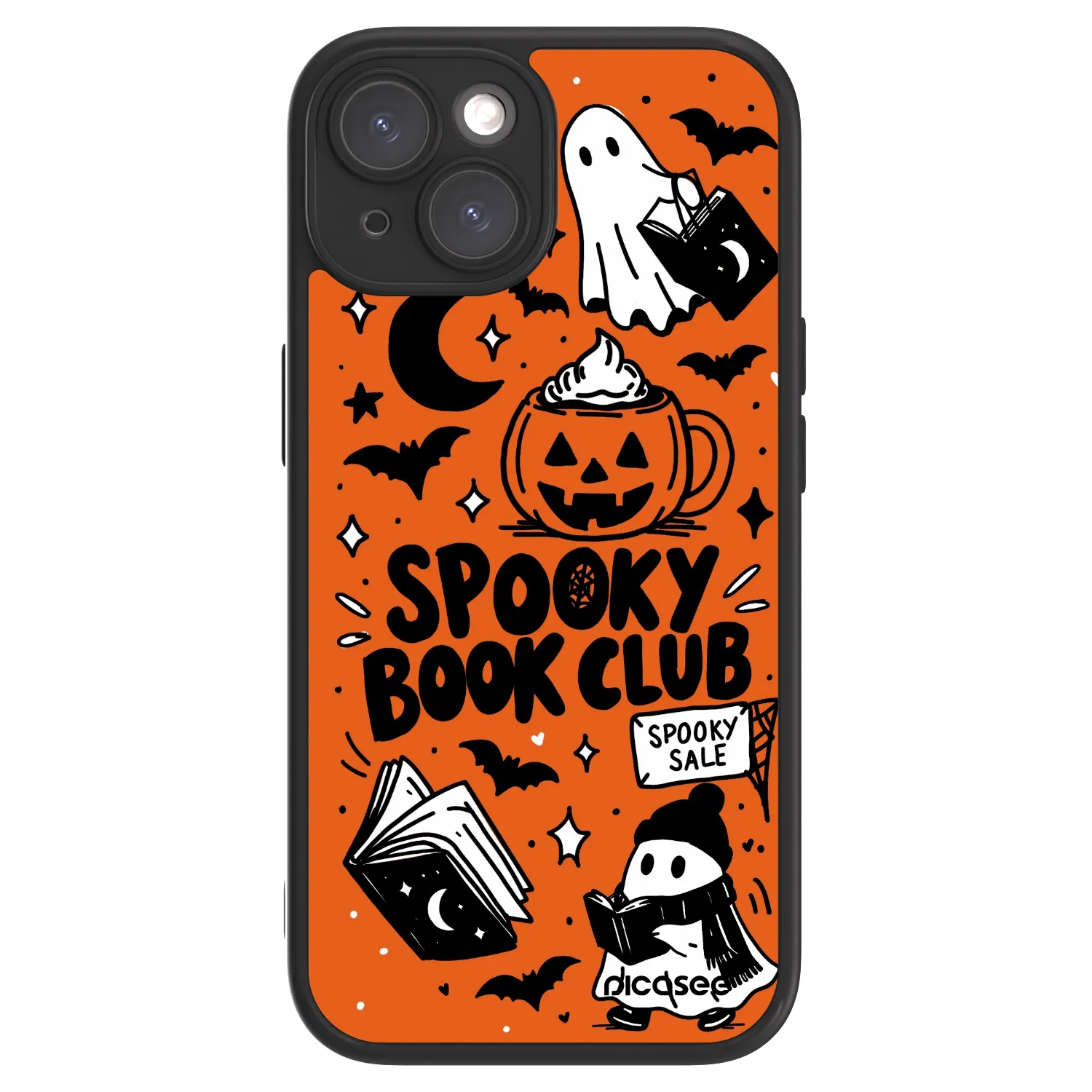 Picasee ULTIMATE CASE pentru Apple iPhone 15 - Spooky book club