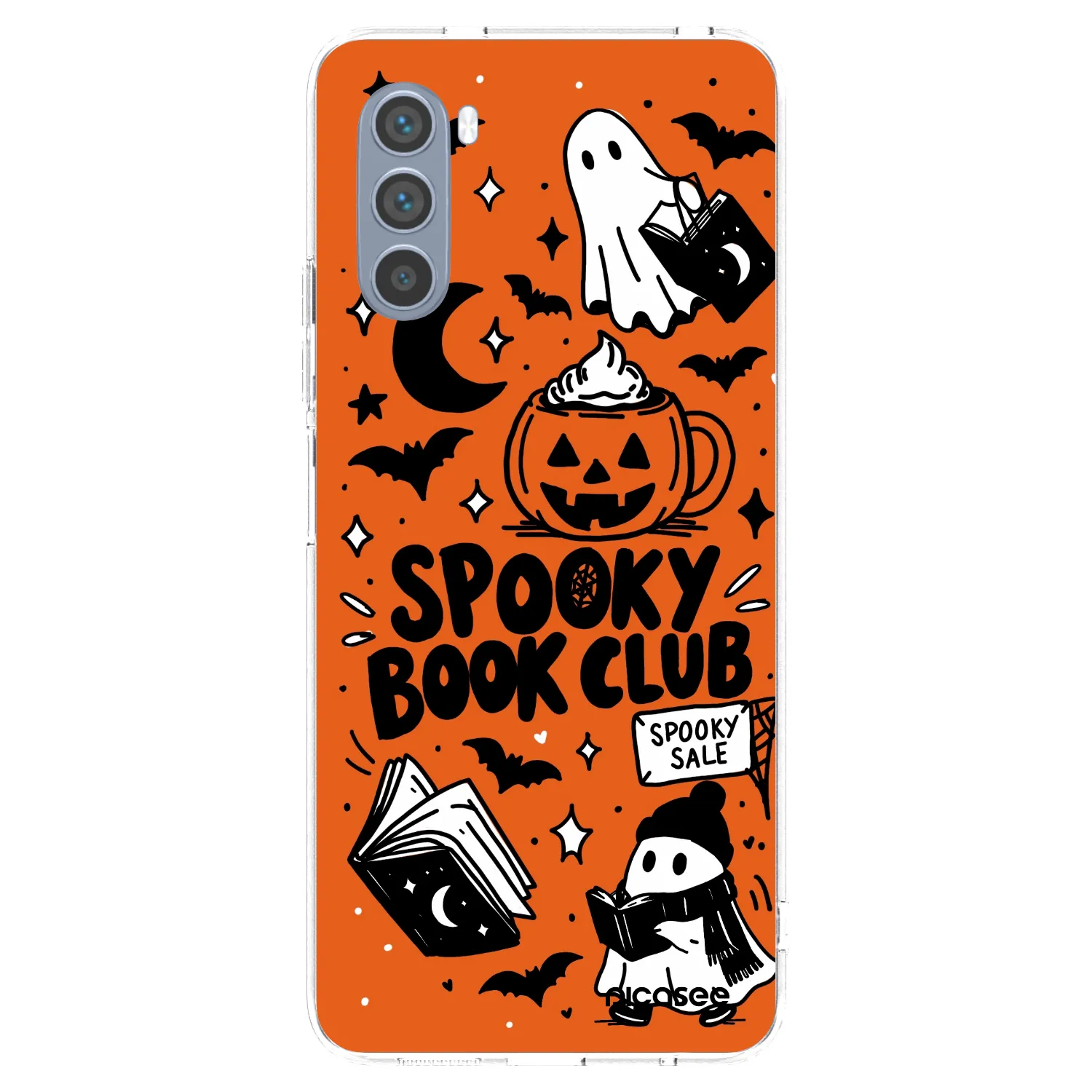 Picasee husă transparentă din silicon pentru Motorola Moto G62 - Spooky book club