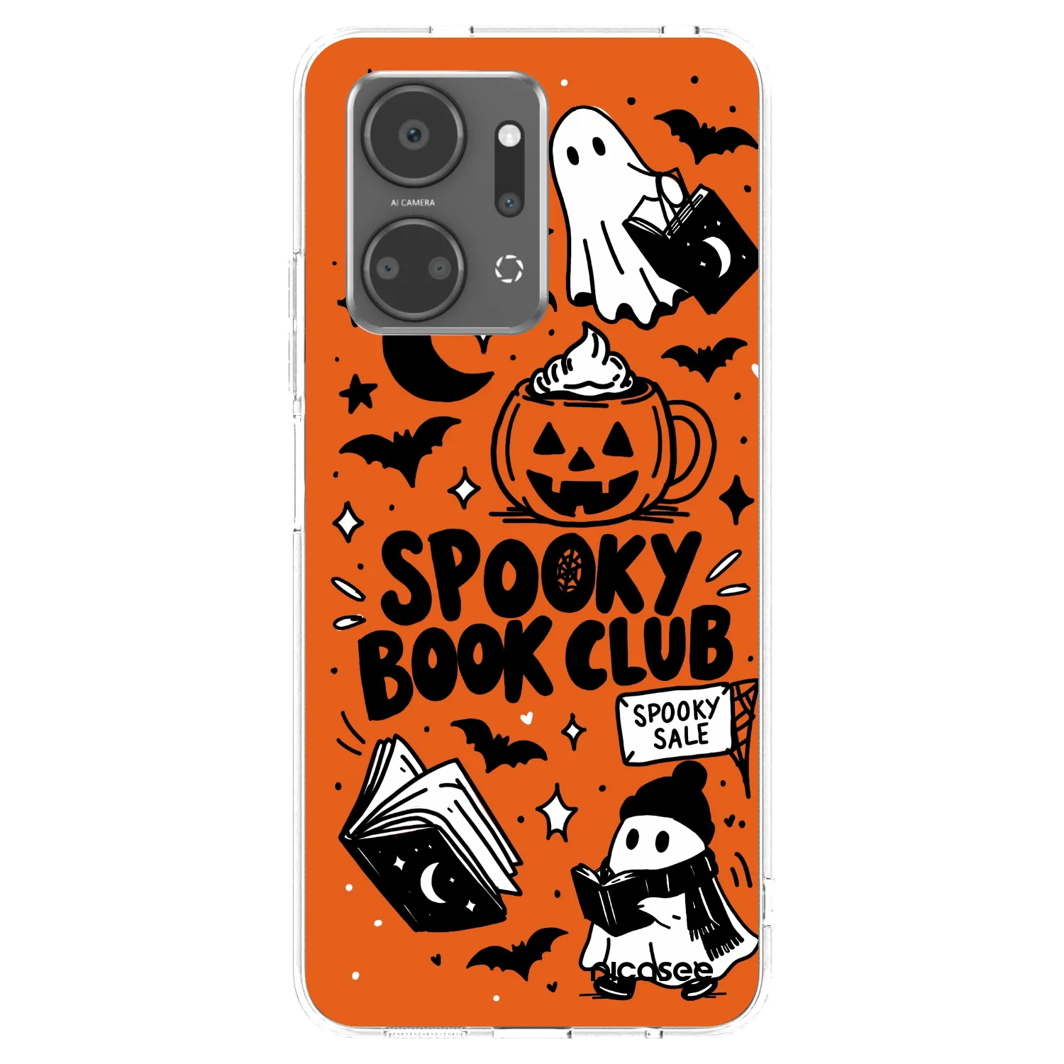 Picasee husă transparentă din silicon pentru Honor X7a - Spooky book club