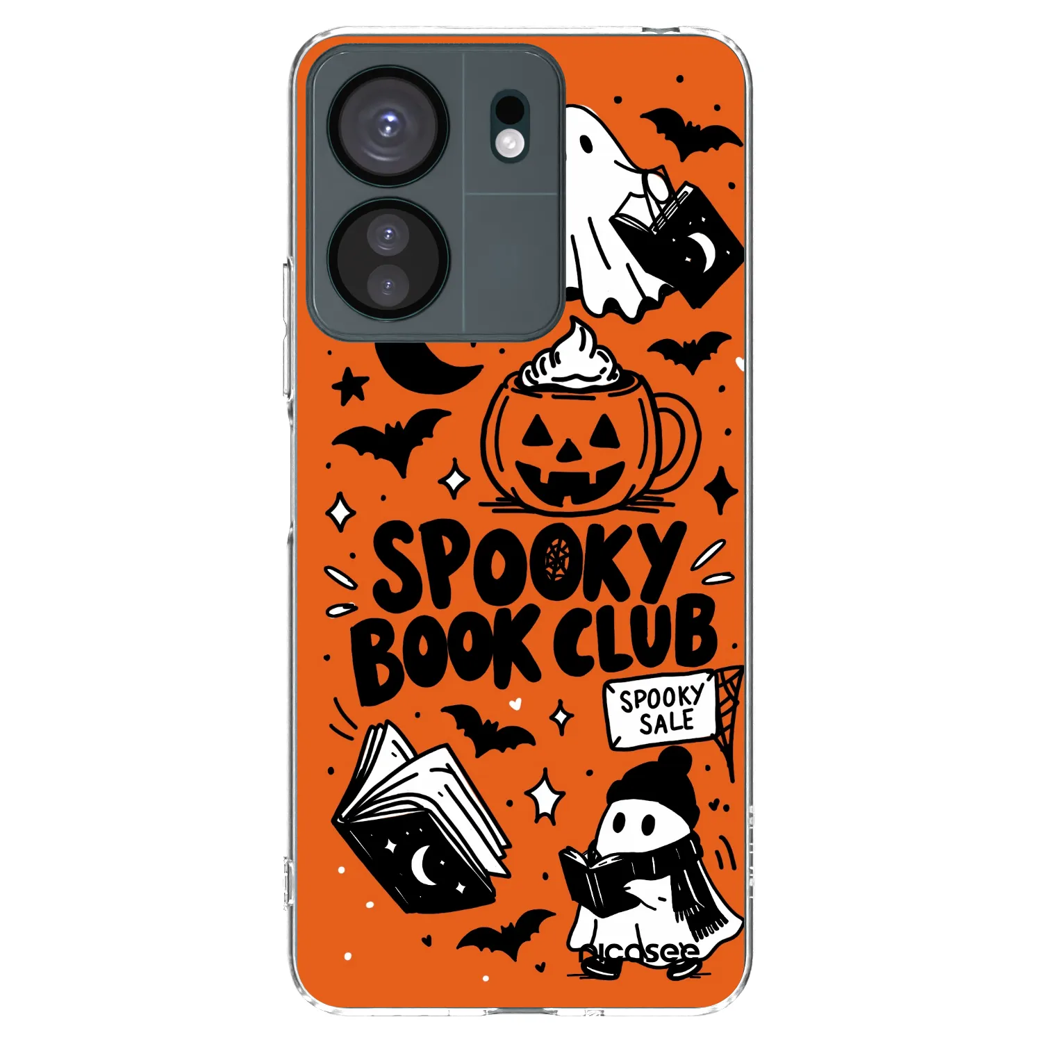 Picasee husă transparentă din silicon pentru Xiaomi Redmi 13C 4G - Spooky book club