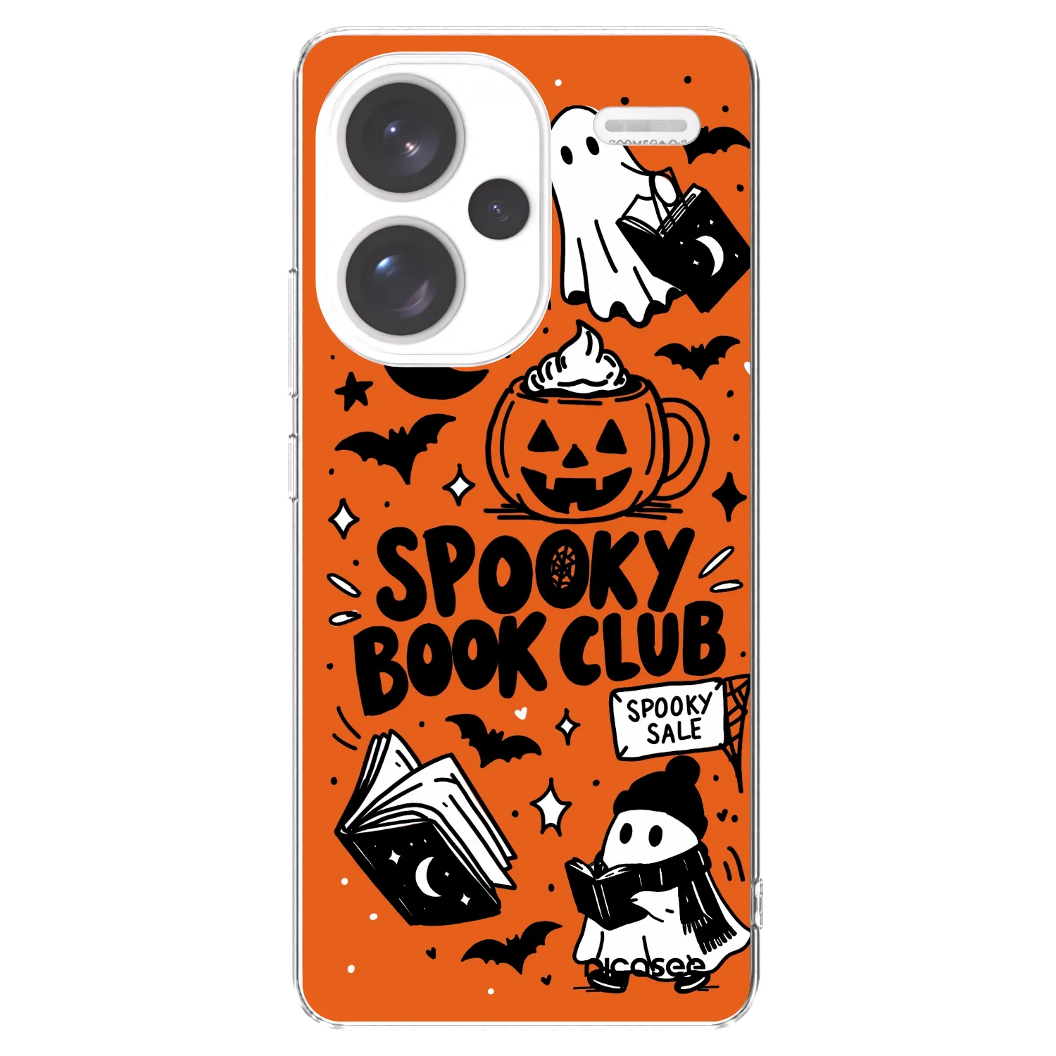 Picasee husă transparentă din silicon pentru Xiaomi Redmi Note 13 Pro+ 5G - Spooky book club