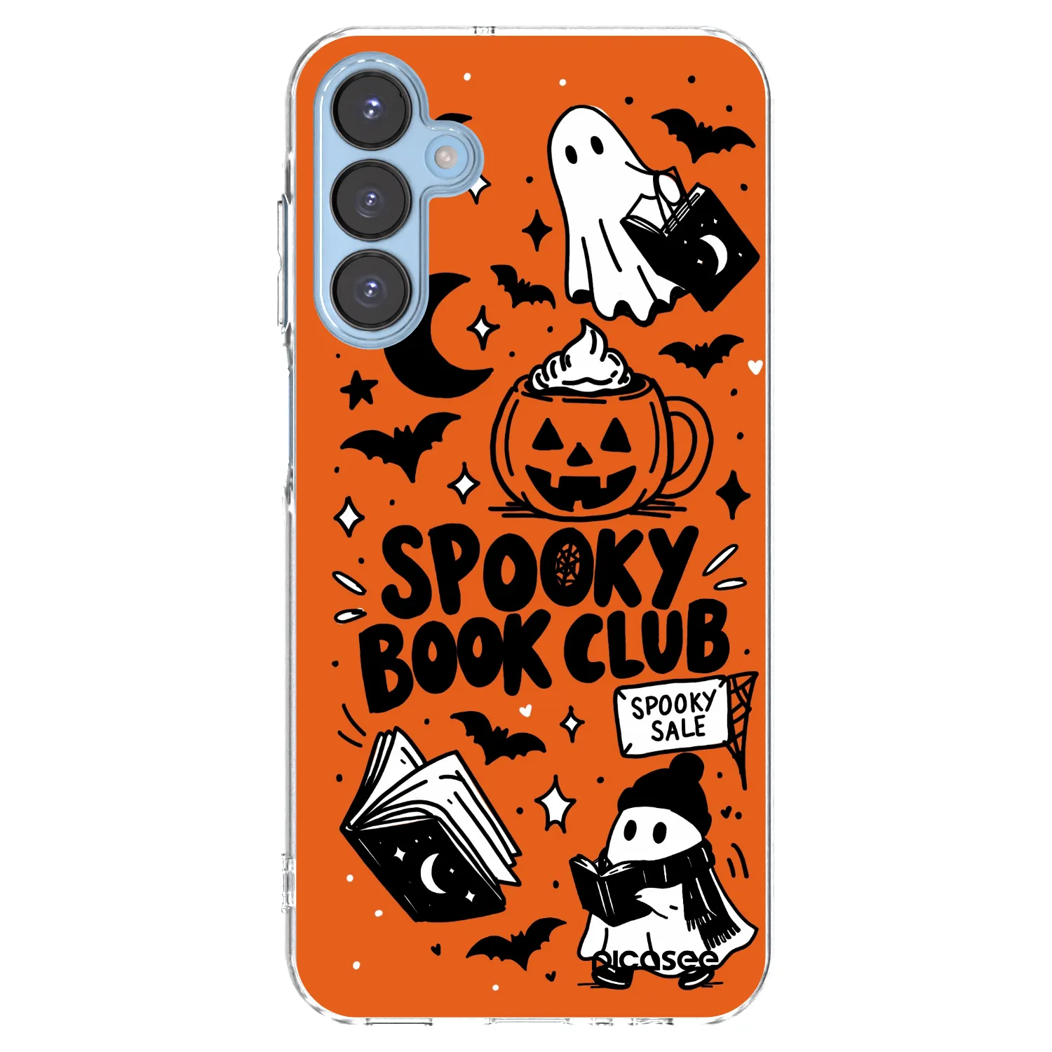 Picasee husă transparentă din silicon pentru Samsung Galaxy A15 A156B 5G - Spooky book club