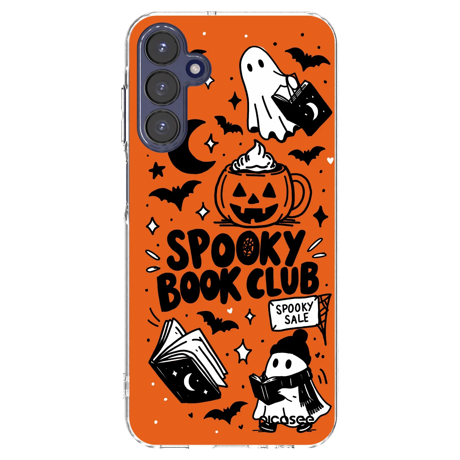 Picasee husă transparentă din silicon pentru Samsung Galaxy A15 A155F 4G - Spooky book club