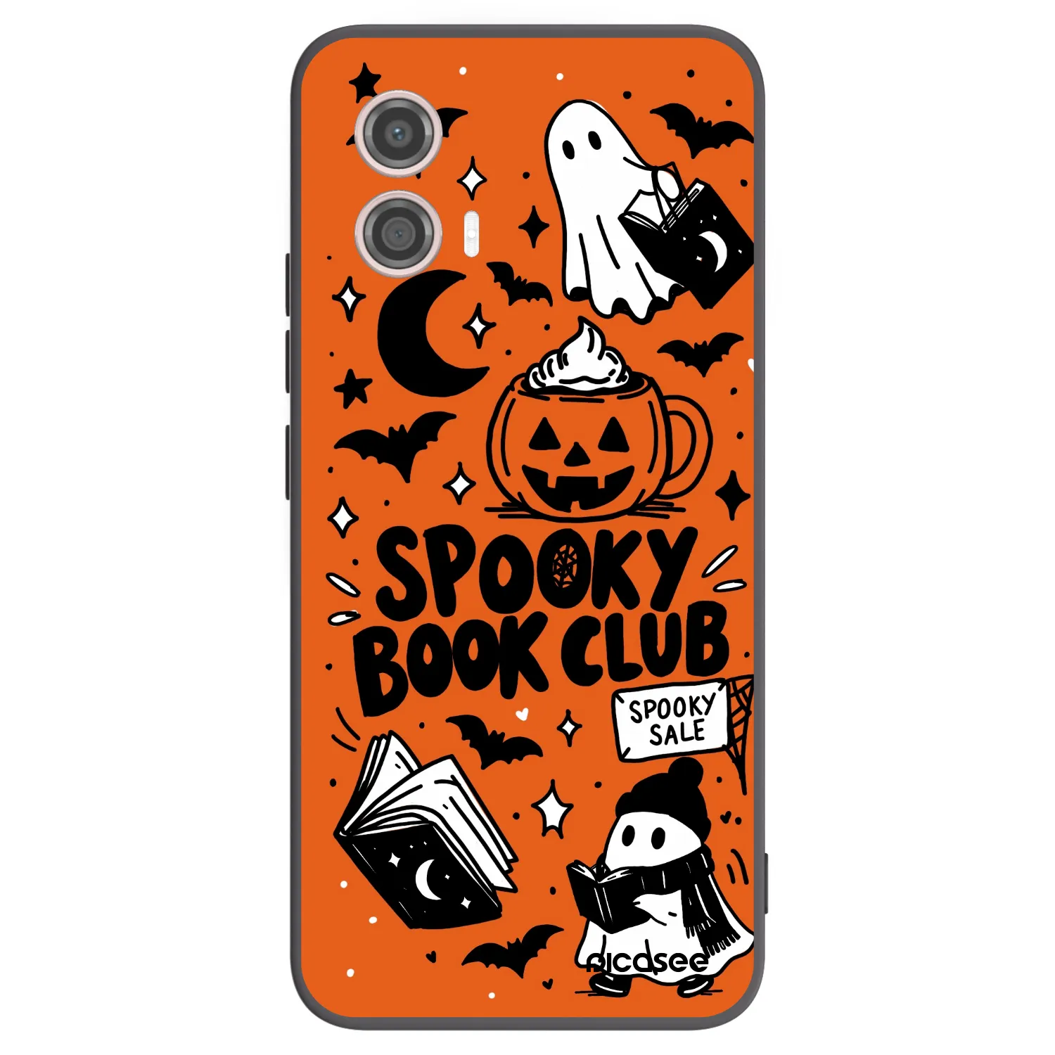 Picasee husă neagră din silicon pentru Motorola Moto G53 5G - Spooky book club