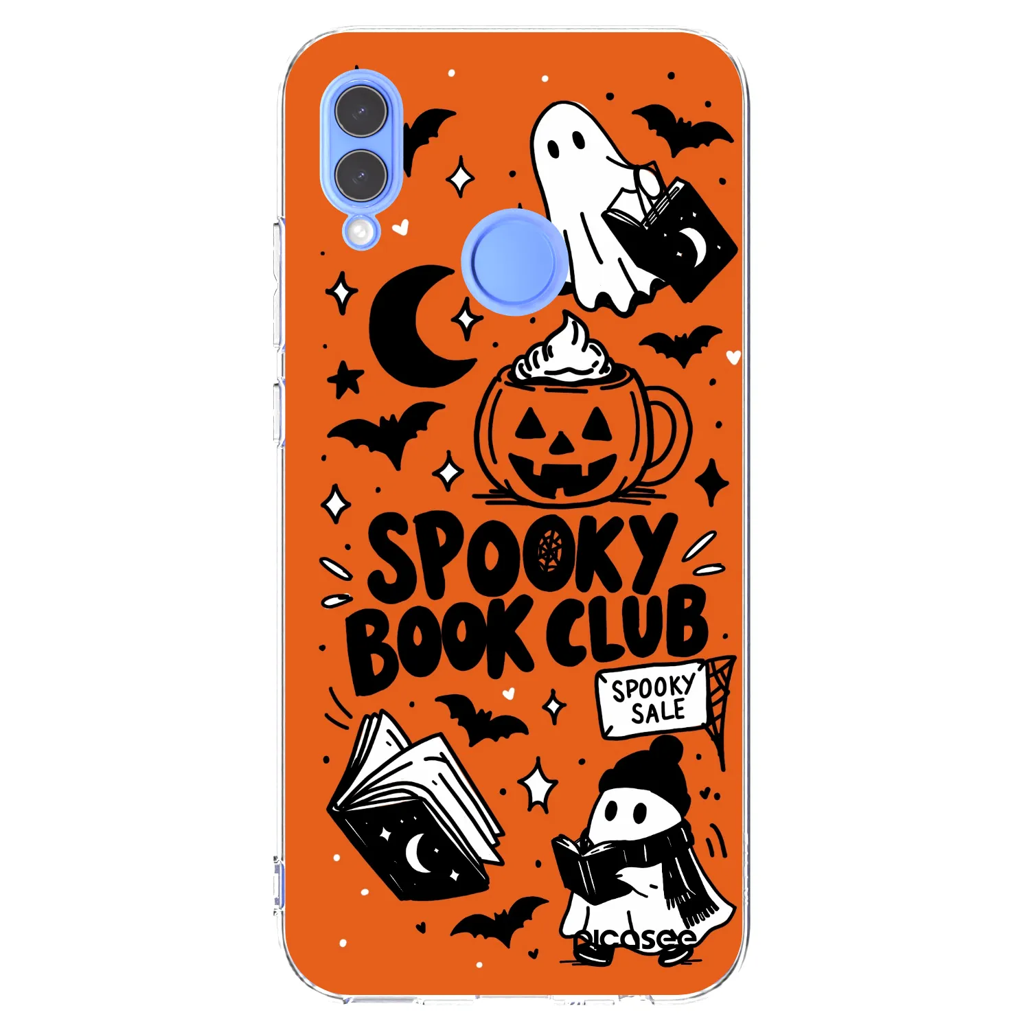Picasee husă transparentă din silicon pentru Huawei P Smart 2019 - Spooky book club